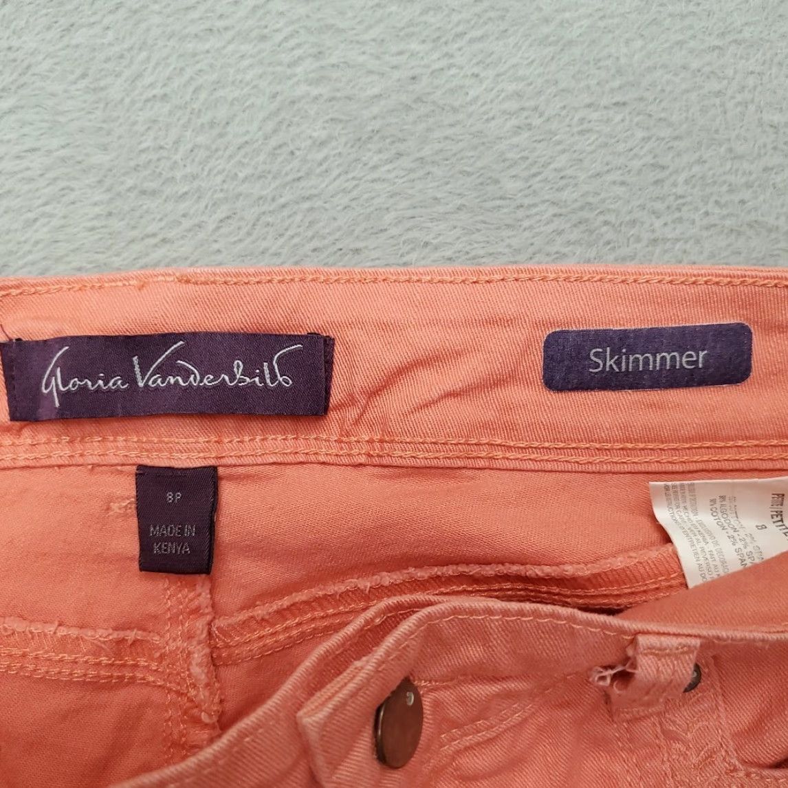 Gloria Vanderbilt Gloria Vanderbilt Shorts Women 8 Peach Skimmer Embroidered Outdoor Pants Casual Travel Hiking Size 30" / US 8 / IT 44 - 4 Thumbnail