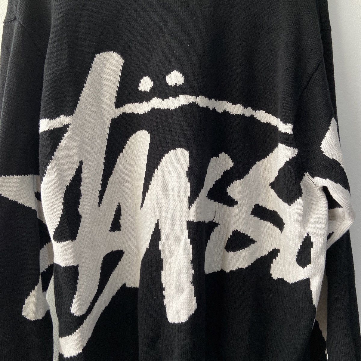 Stussy Rare! STUSSY STOCK KNIT SWEATER - BLACK | Grailed