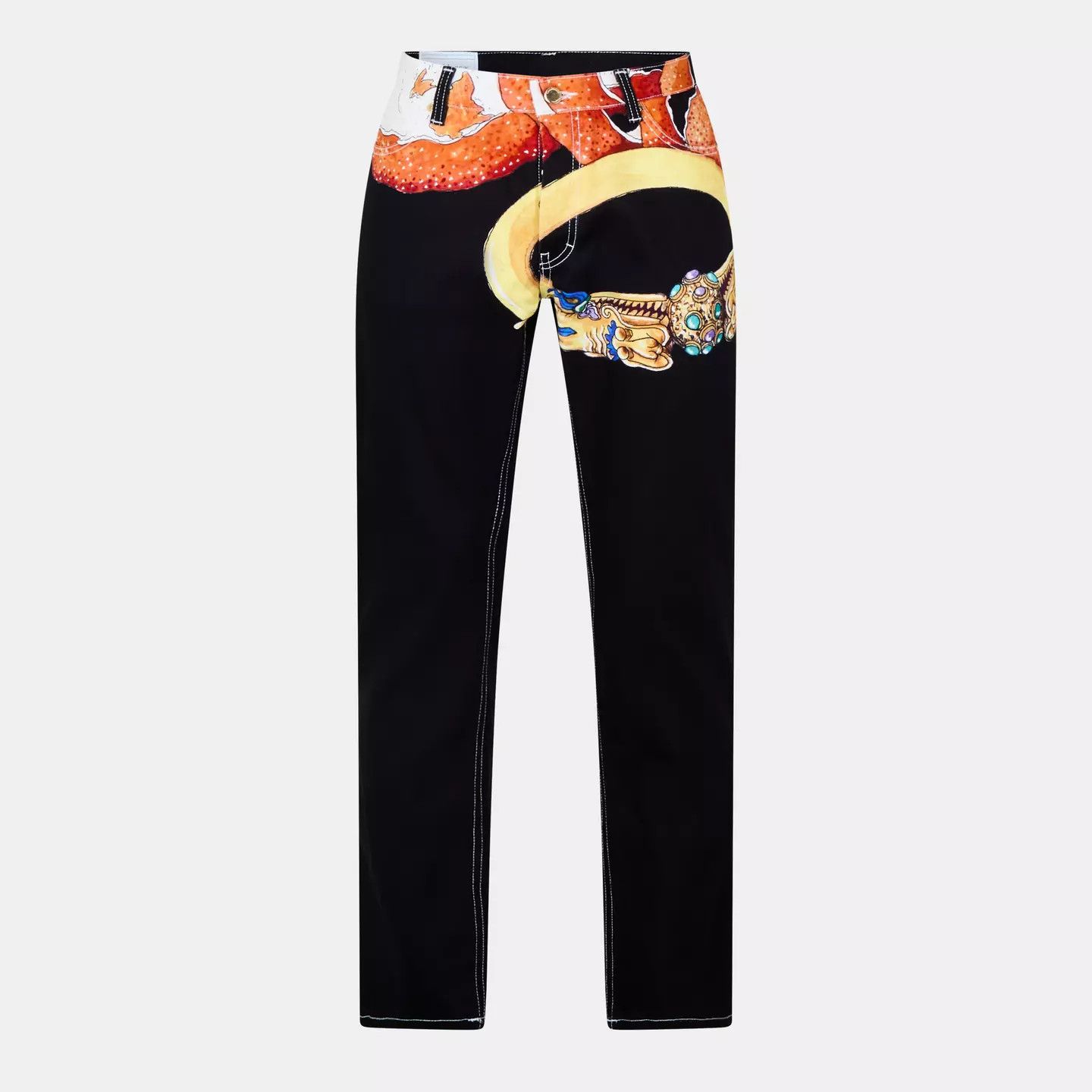 Casablanca o1g2r1mq0426 Casa Straight Leg Jeans in Multicolor Size US 34 / EU 50 - 1 Thumbnail