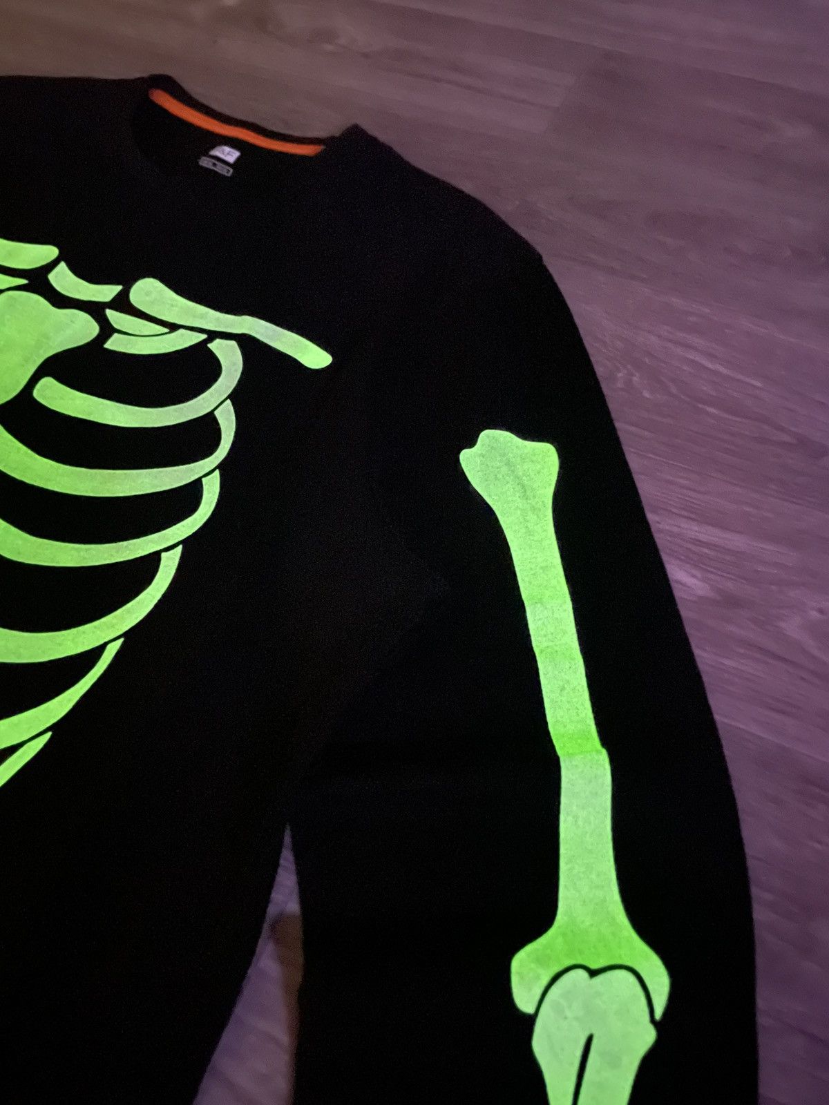 Other Skeleton Glow In The Dark Long Sleeve Halloween T-Shirt Size US XL / EU 56 / 4 - 3 Thumbnail