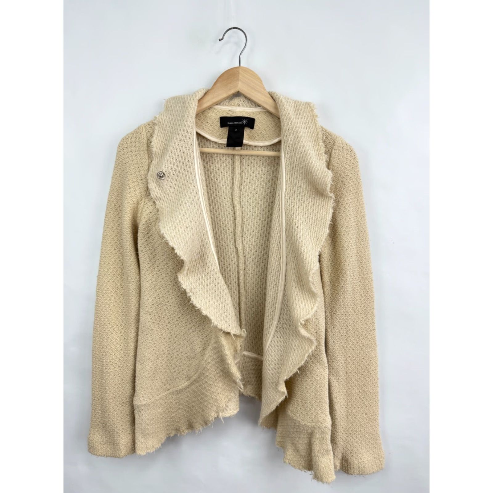 Isabel Marant Isabel Marant Cardigan Sweater Women Regular Size 3 Beige Made in France Retro Vintage Size XS / US 0-2 / IT 36-38 - 6 Thumbnail