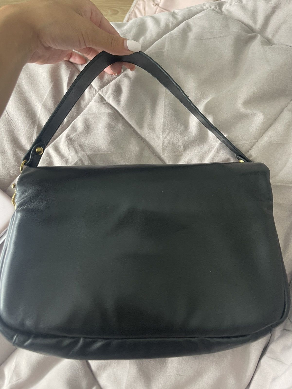Coach Coach Pillow Tabby 26 Black Leather Shoulder Bag Size ONE SIZE - 4 Thumbnail