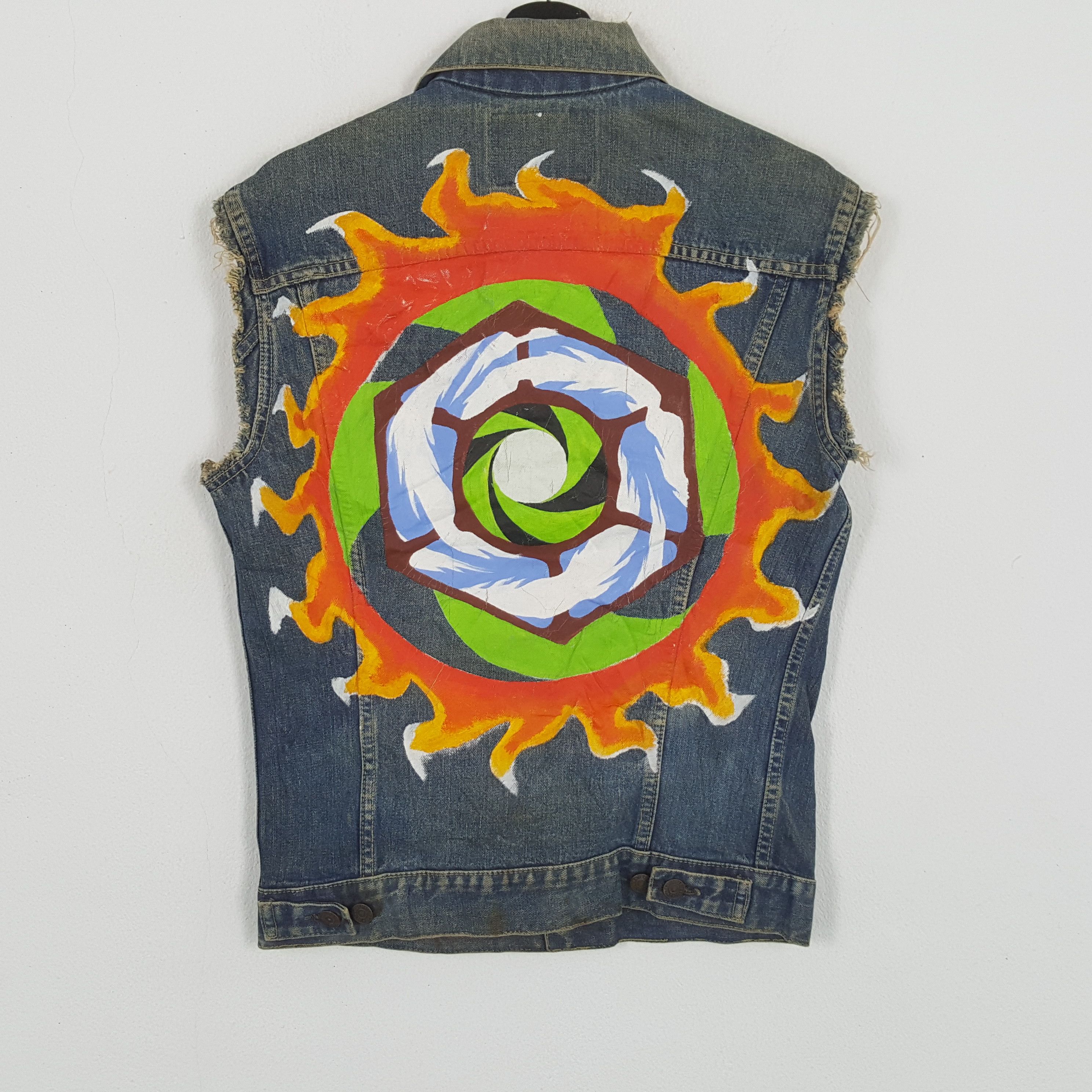 Levi's LEVI'S Big E Rare Art Design Style Distressed Jacket Size US S / EU 44-46 / 1 - 1 Thumbnail