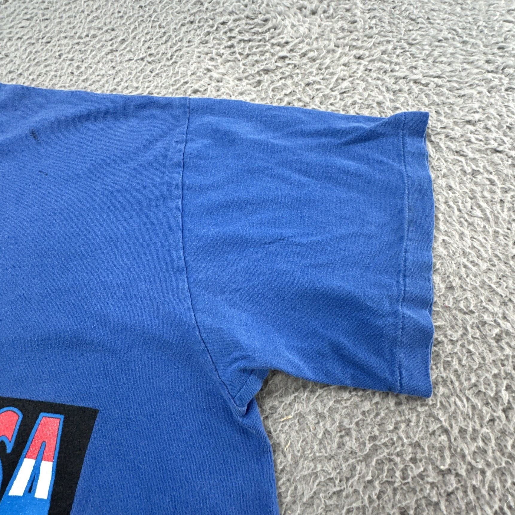 Nike VINTAGE Nike Just Do It T-Shirt Large Mens Blue 80s Made In USA Single Stitch Basketball Shirt Size US L / EU 52-54 / 3 - 2 Thumbnail