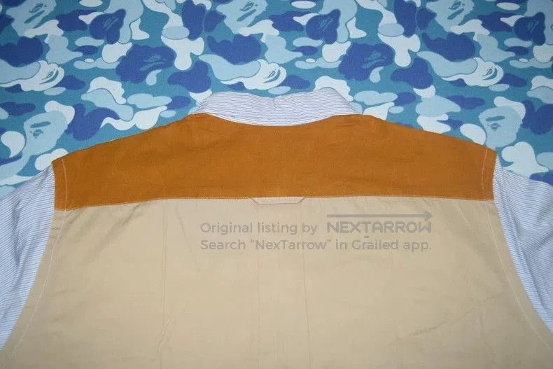 Junya Watanabe Junya Watanabe MAN CDG Blue Stripe Shirt. Size US M / EU 48-50 / 2 - 4 Thumbnail