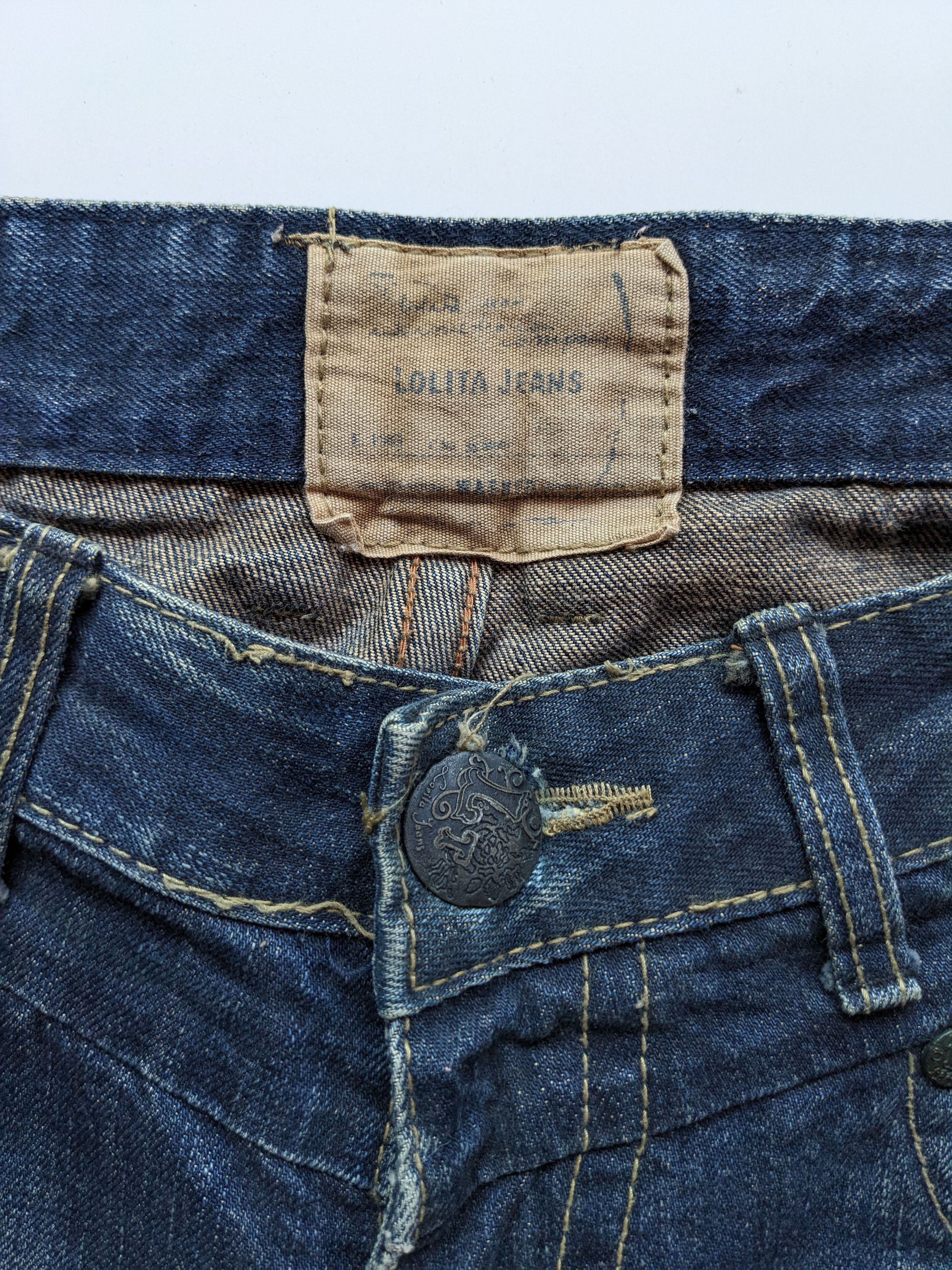 Japanese Brand Lolita faded flare jeans Size US 33 - 6 Thumbnail