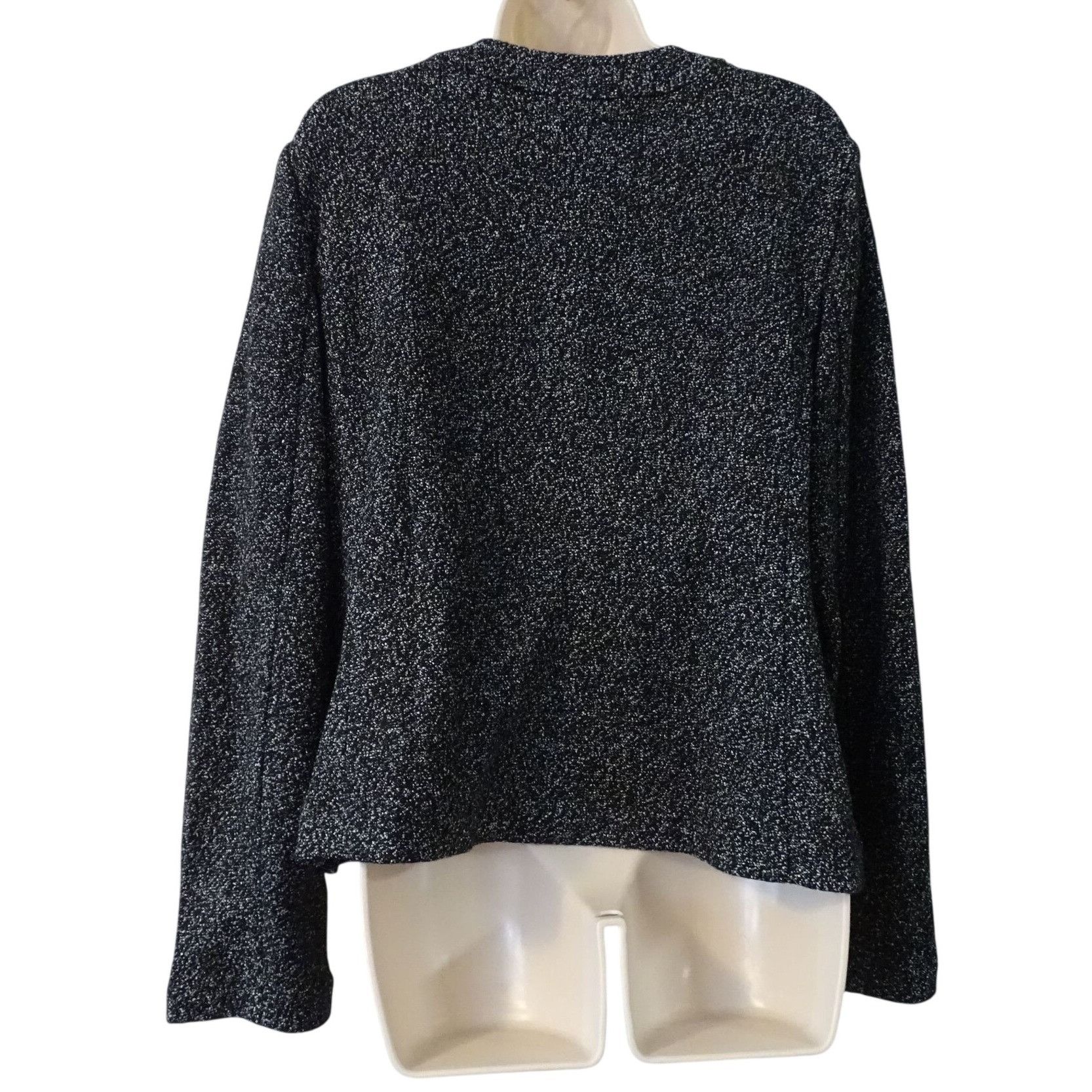 Talbots Talbots Women Black Speckle Knit Blazer Jacket Size 16 Size XXL / US 16-18 / IT 52-54 - 5 Thumbnail