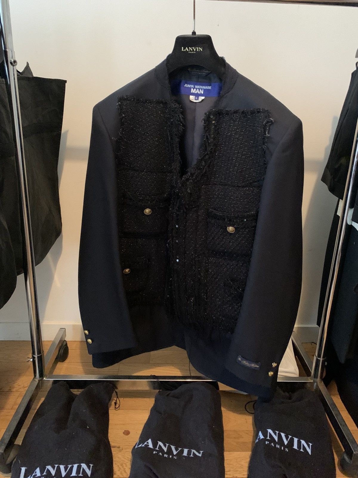 Junya Watanabe Junya Watanabe bleu jacket wool & tweed Size 40L - 1 Thumbnail