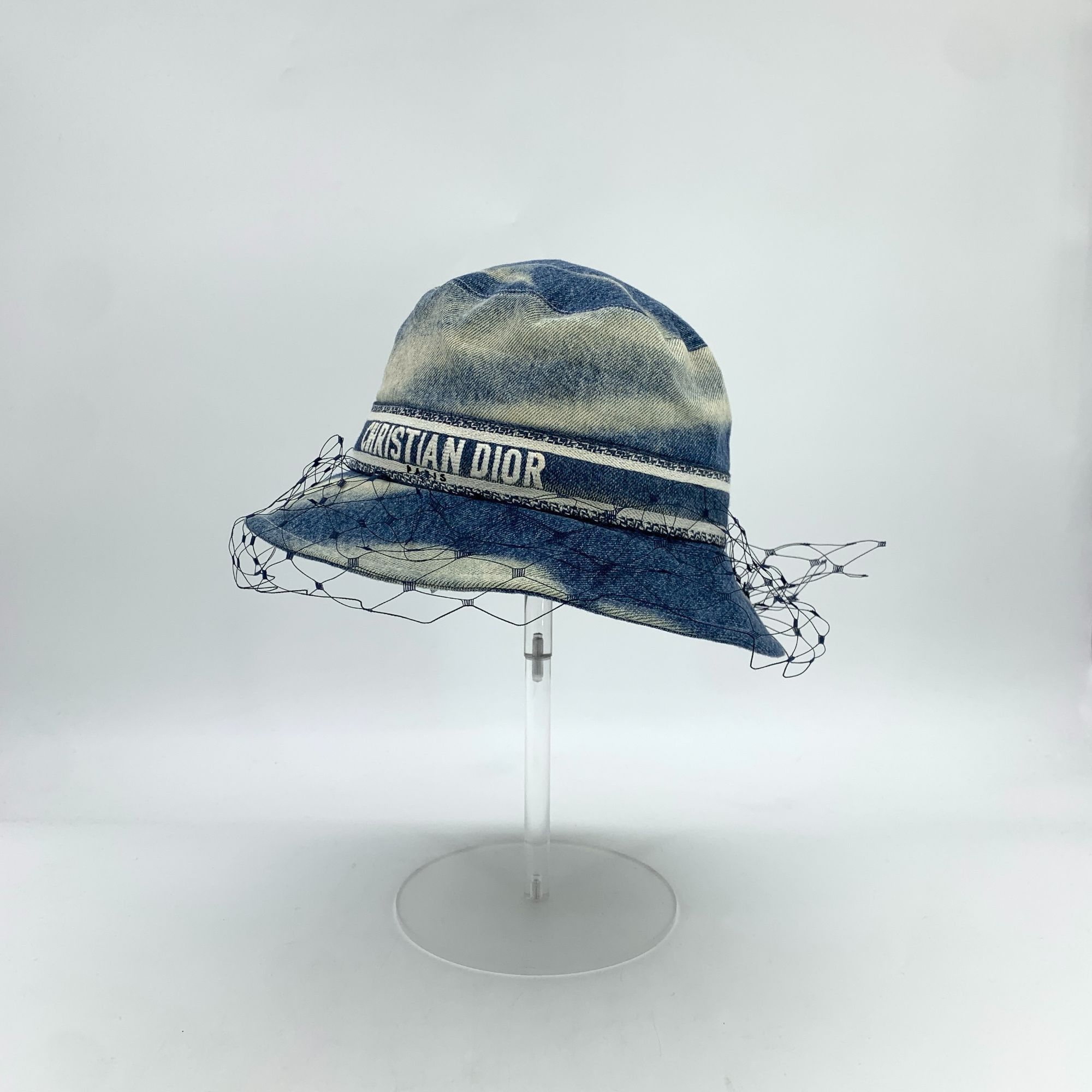 Dior Christian Dior Tie-Dyed Cotton Fishermans Hat W/Mesh Detail Size ONE SIZE - 1 Thumbnail