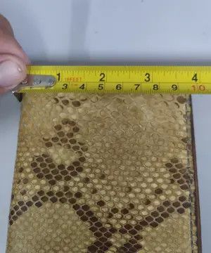 Vintage FUNNY Leather Co. Python Snakeskin Biker Wallet Size ONE SIZE - 8 Thumbnail