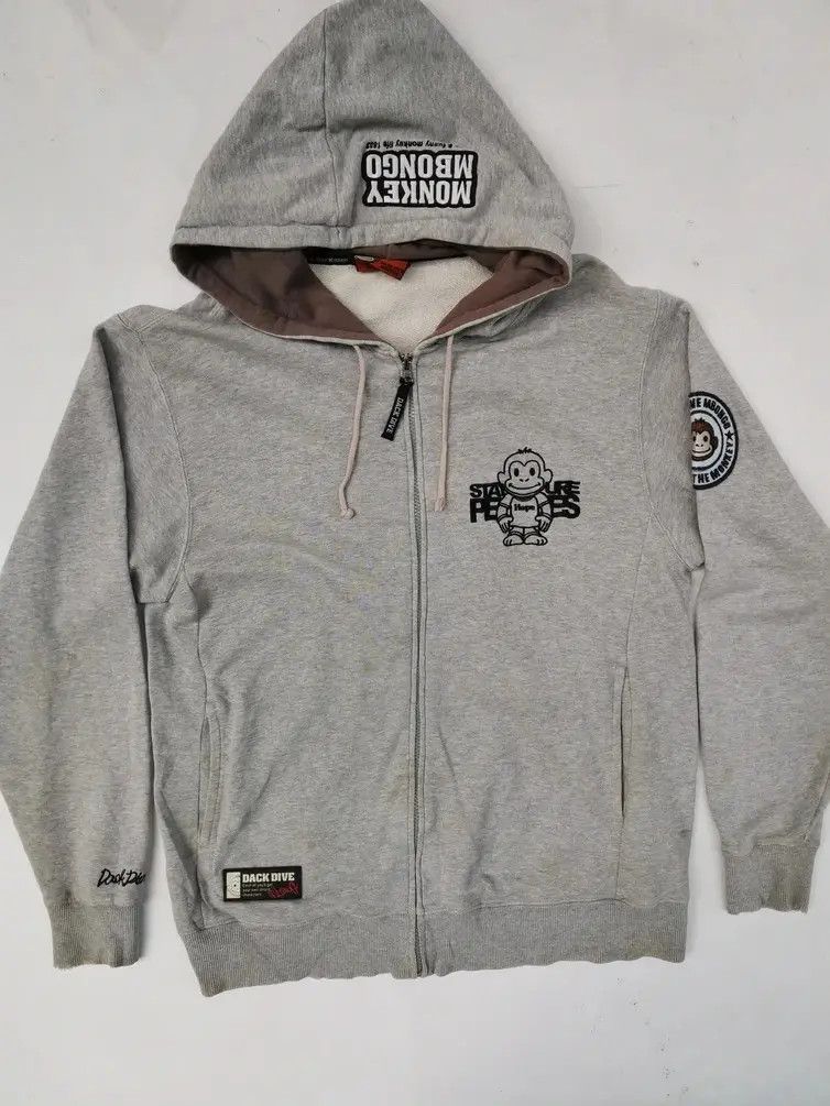 Japanese Brand Back Dive Monkey Mbongo Hoodie Sweatshirts Size US L / EU 52-54 / 3 - 1 Thumbnail