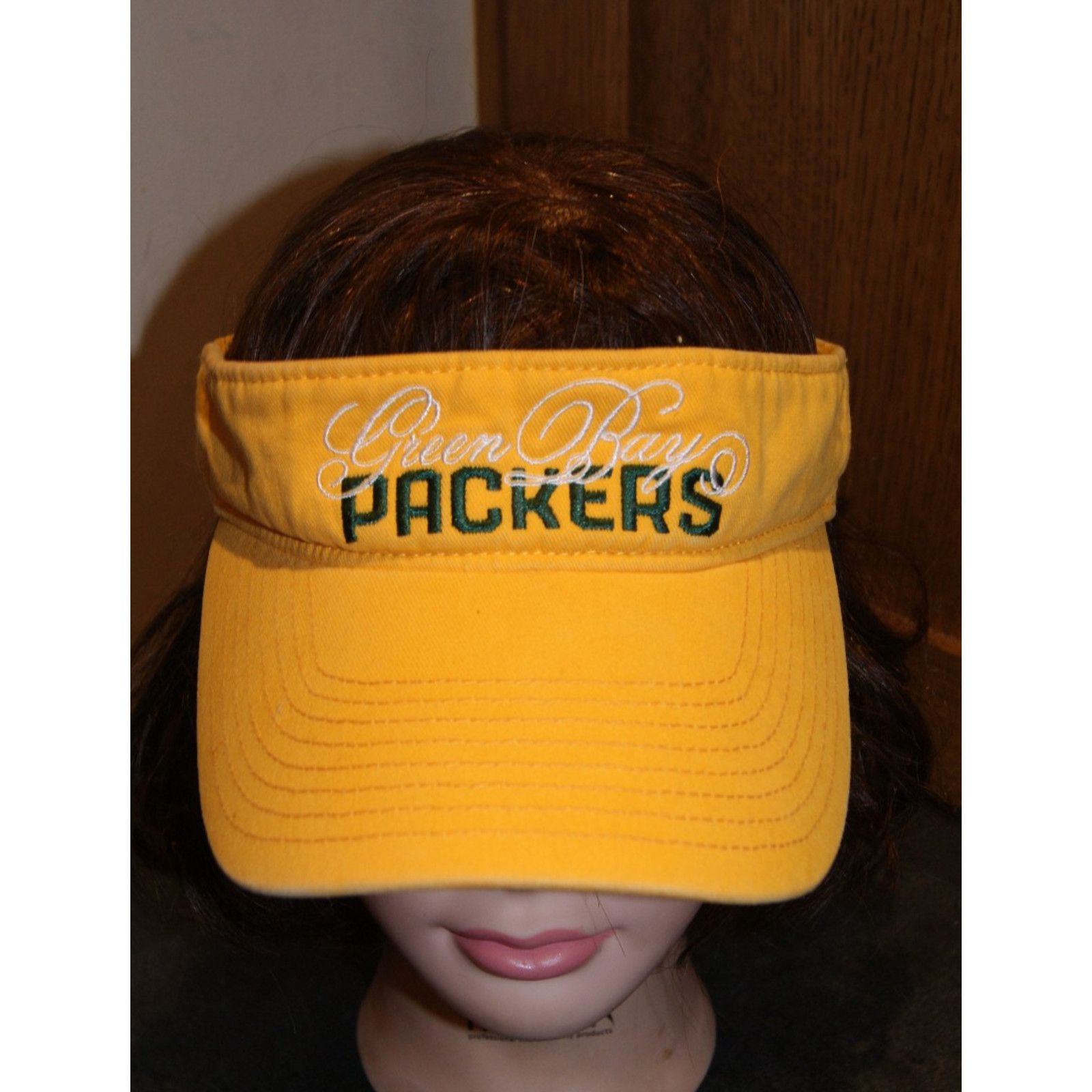 Reebok VTG Y2K Green Bay Packers Reebok Golf Visor Hat Size ONE SIZE - 1 Thumbnail