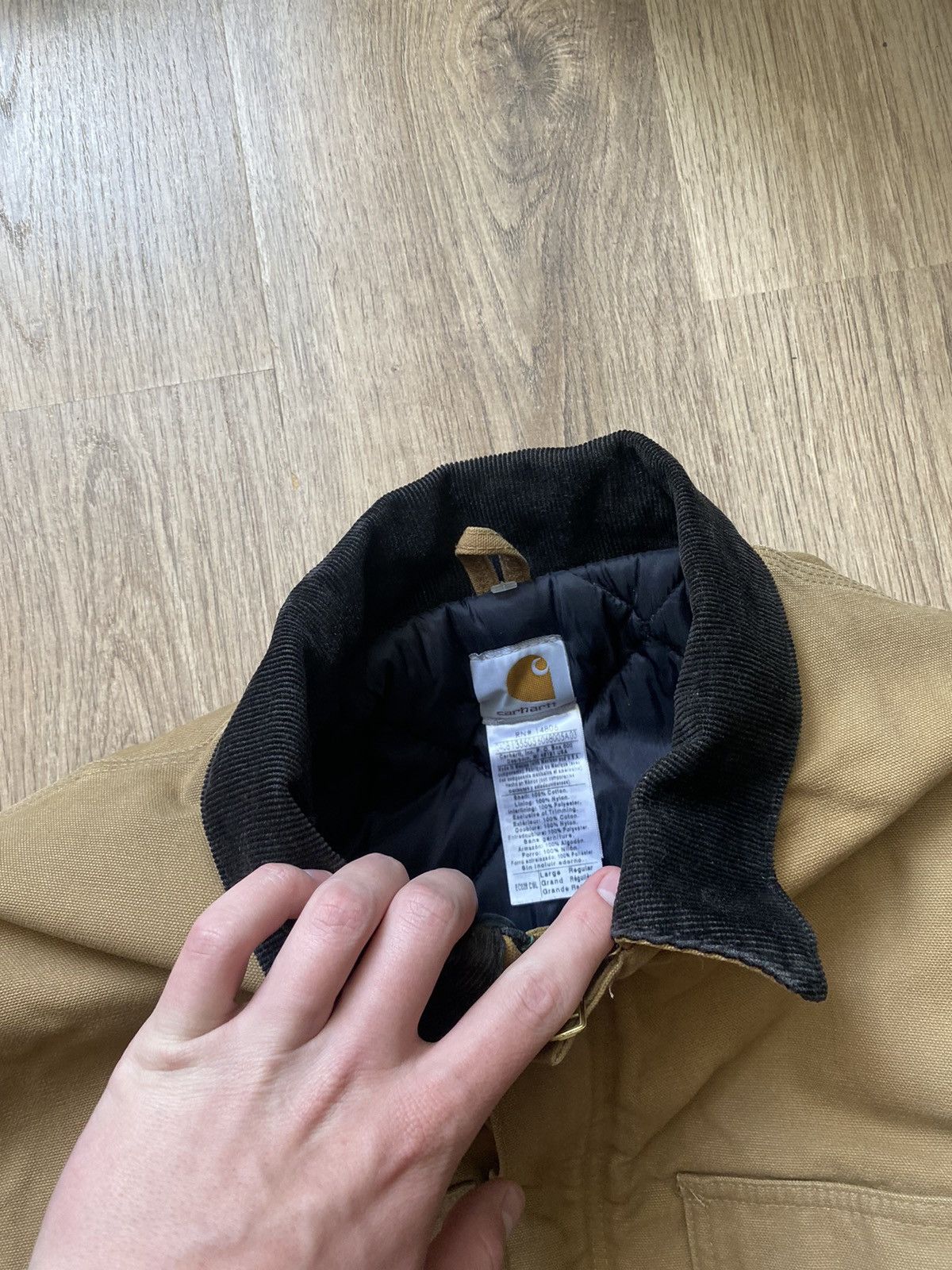 Carhartt × Vintage Vintage Carhartt Arctic Jacket | Detroit jacket corduroy Size US L / EU 52-54 / 3 - 4 Thumbnail