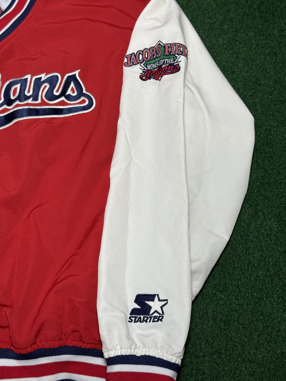 Starter intage 90s Cleveland Indians Starter Windbreaker XS Jacket Size XS / US 0-2 / IT 36-38 - 4 Thumbnail