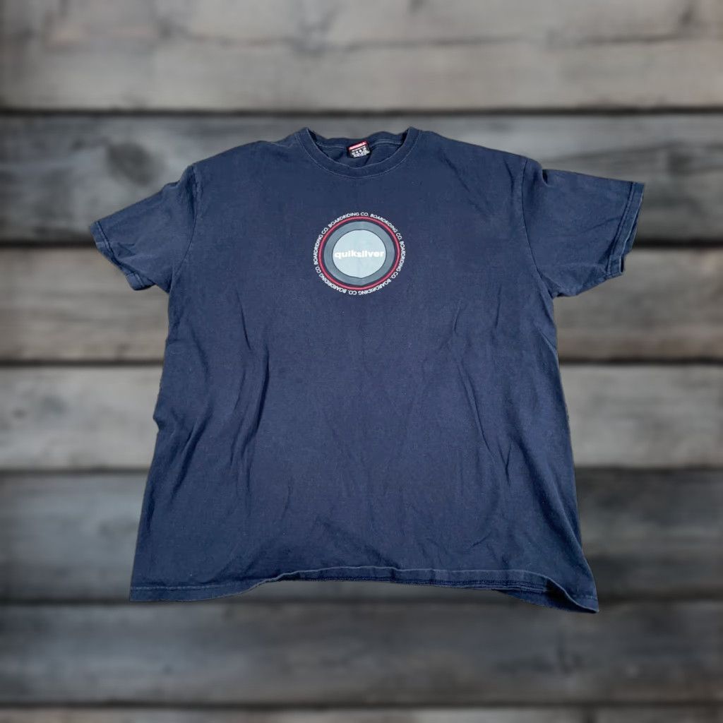 Quiksilver VINTAGE Quiksilver Logo Print T-Shirt Adult XL Dark Blue Skater Surf 2000s Mens Size US XL / EU 56 / 4 - 1 Thumbnail