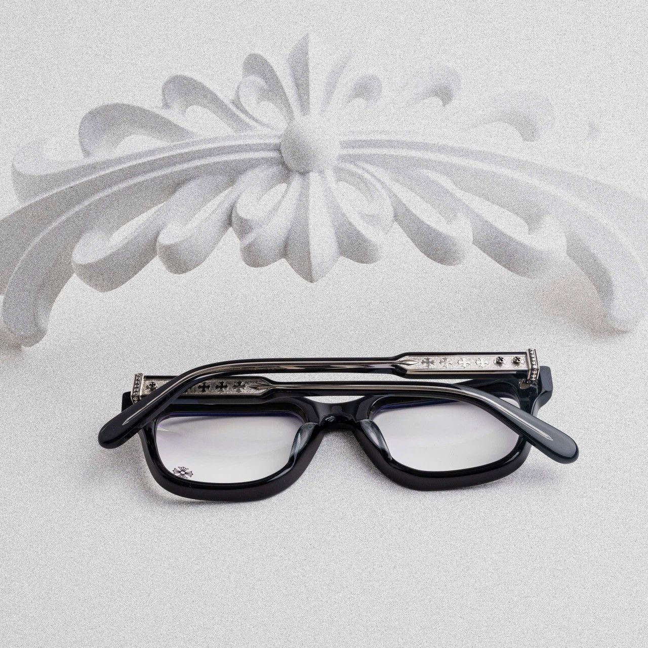 Chrome Hearts CHROME HEARTS AMBIDIXTROUS BLACK GLASSES Size ONE SIZE - 7 Thumbnail