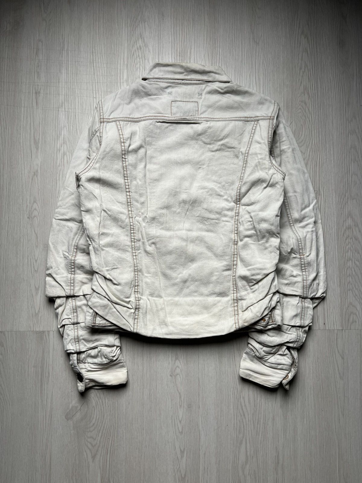 Maison MIHARA YASUHIRO MiharaYasuhiro AW05 Layered Stack Denim Jacket Size US M / EU 48-50 / 2 - 2 Thumbnail