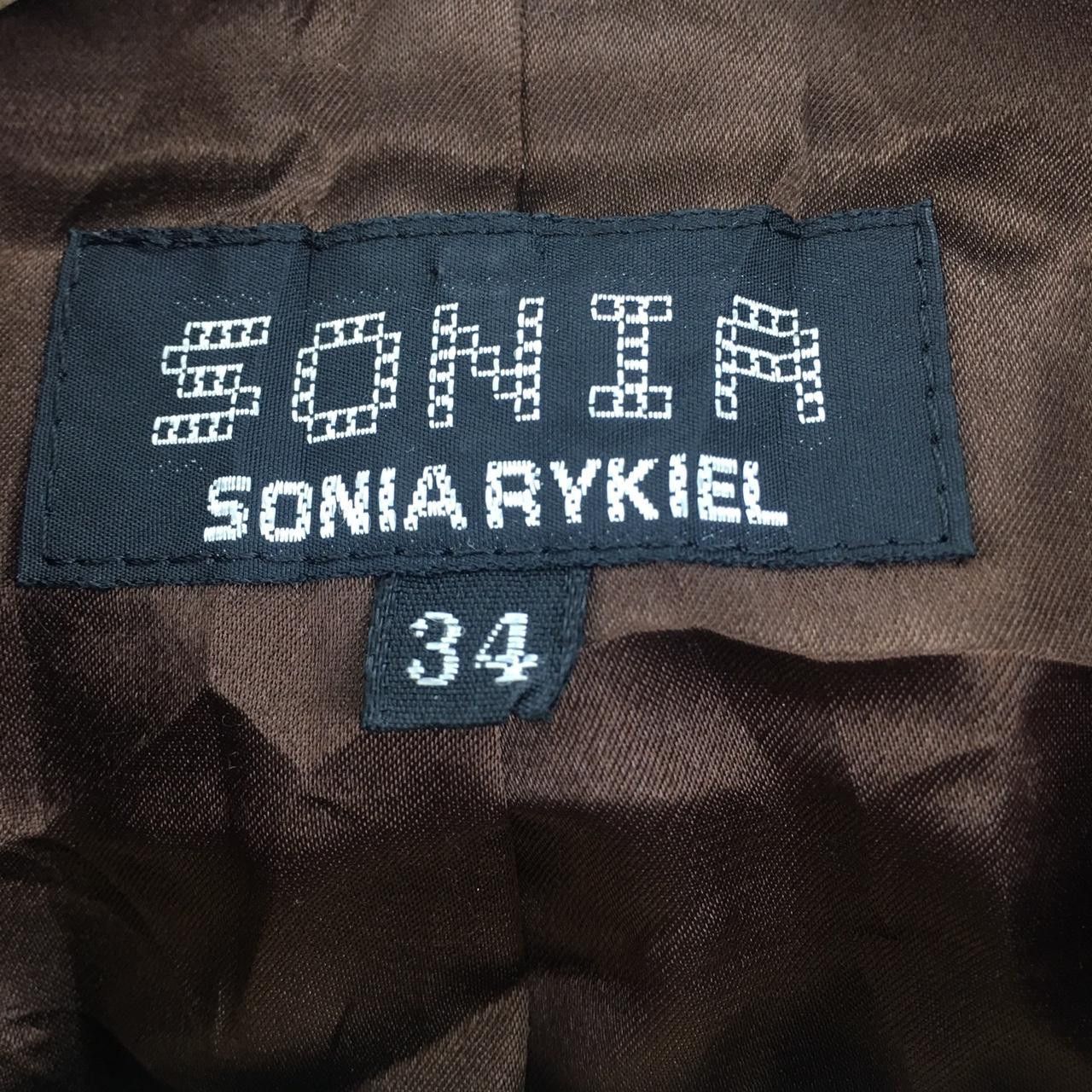 Sonia Rykiel Vtg 90’ SONIA RYKIEL PARIS Minimalist Brown Jacket Size XS / US 0-2 / IT 36-38 - 3 Thumbnail