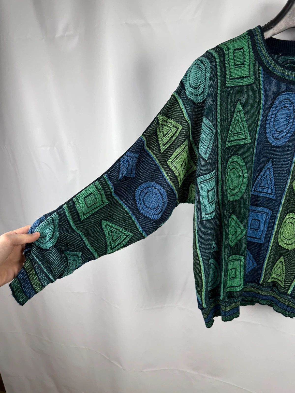 Carlo Colucci Carlo Colucci Vintage Sweater Geometric Knit size 52 Size US L / EU 52-54 / 3 - 5 Thumbnail
