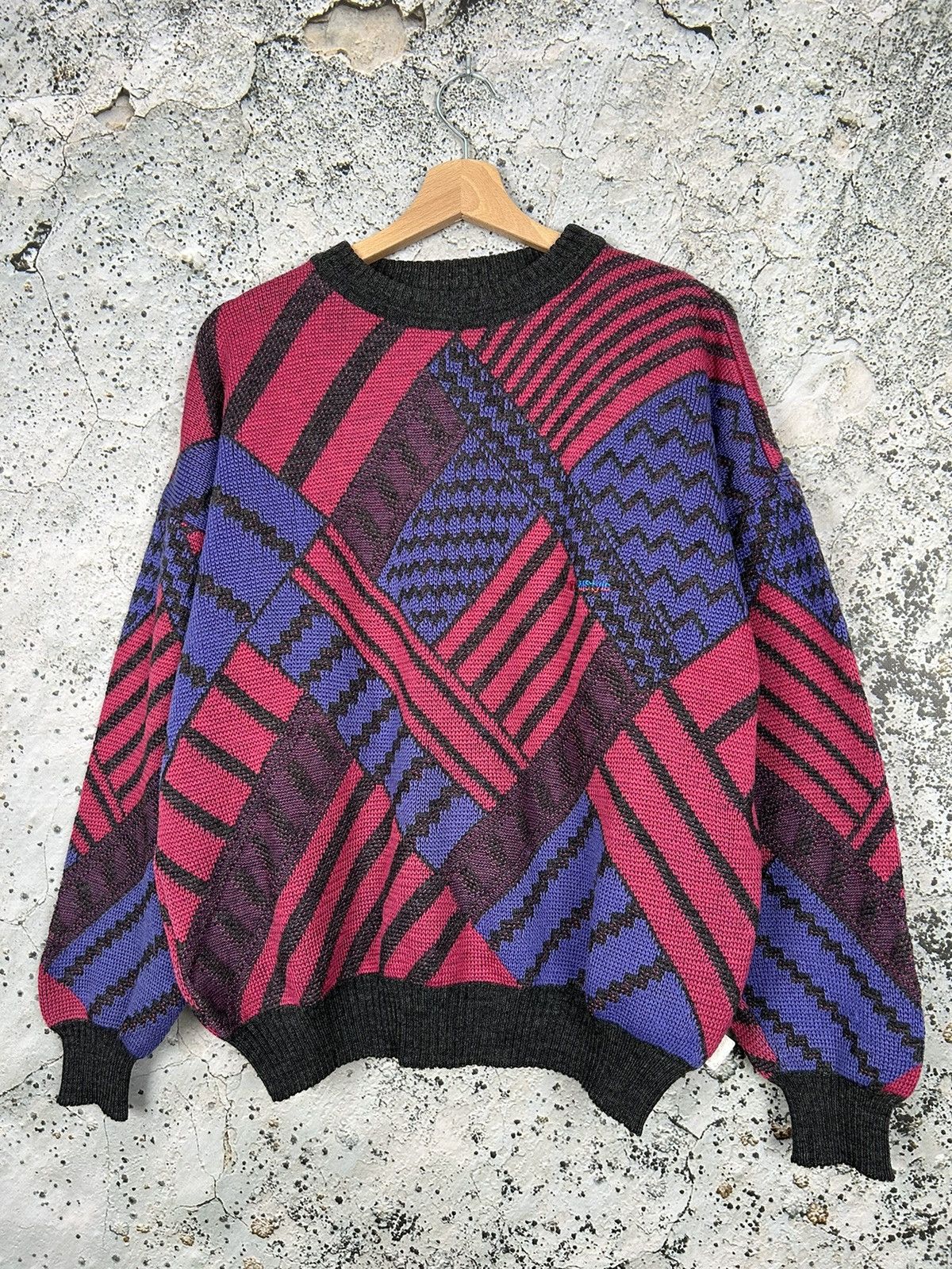 Vintage 90s Vintage Retro Jumpers Vintage BMW M Style Sweater Knit
