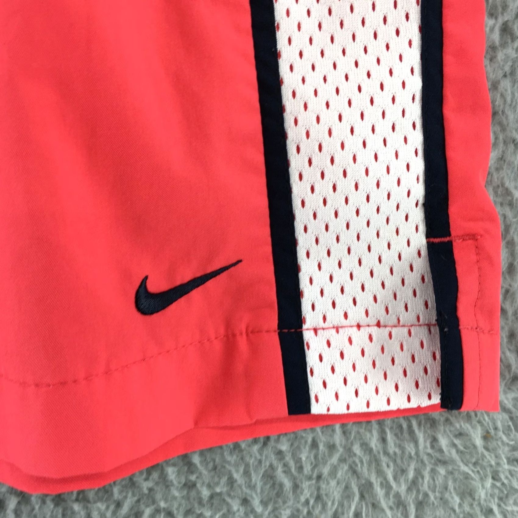 Nike Nike Athletic Shorts Womens Small Orange Polyester Elastic Waist Mid Rise Size 28" / US 6 / IT 42 - 2 Thumbnail