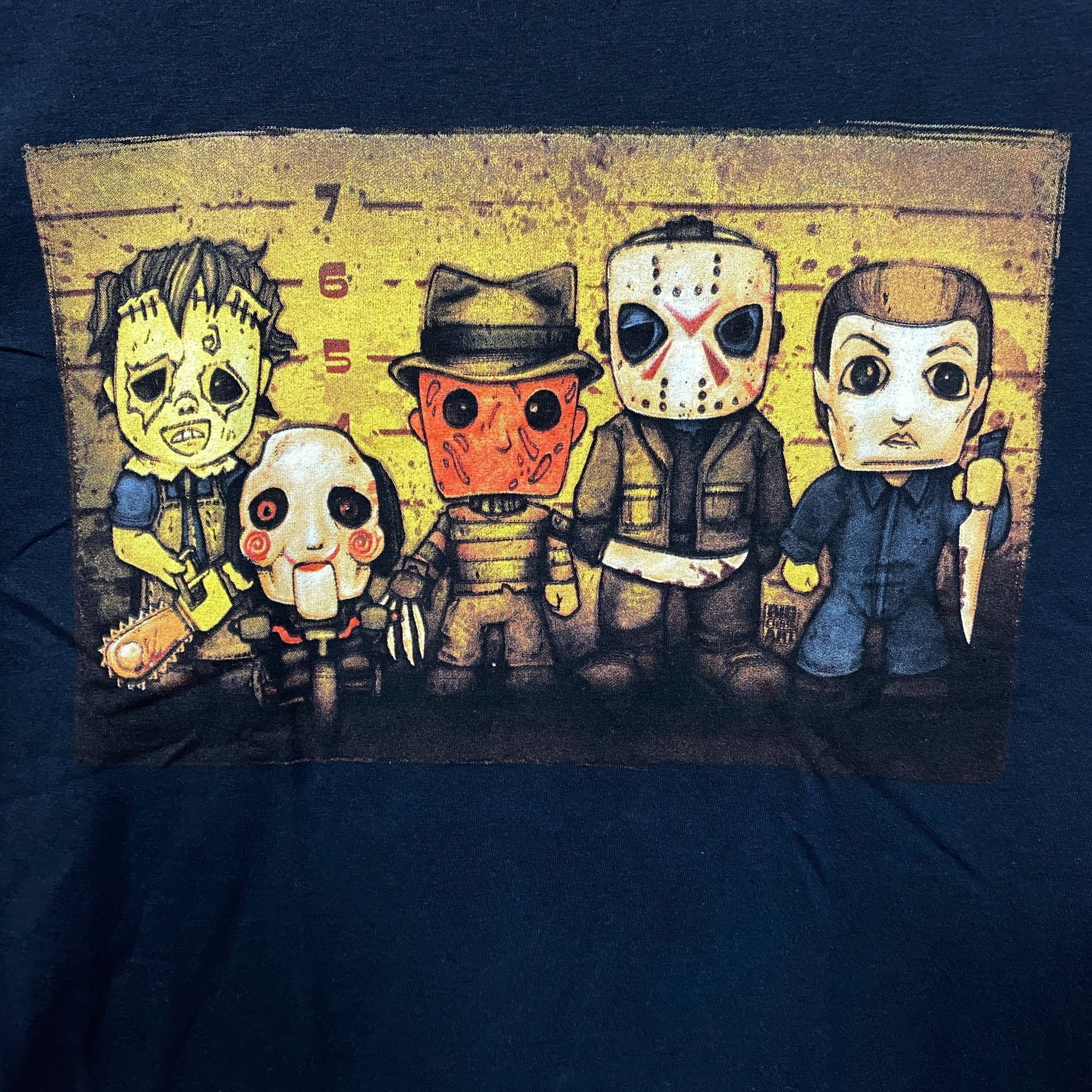 Other Killer Line Up Chibi Horror Villains Halloween T-Shirt Small Size US S / EU 44-46 / 1 - 2 Thumbnail