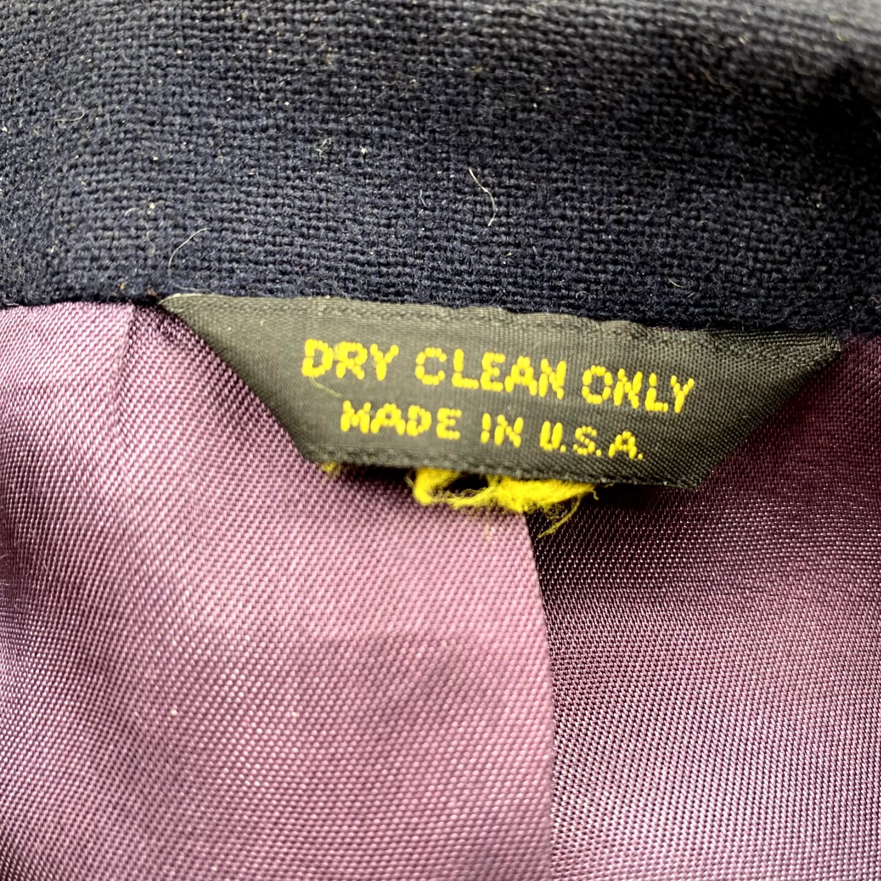 Vintage VINTAGE Mr. Mac Blazer Sport Coat Wool Navy 42 Reg Jacket Single-Breasted 2 Button Mens Size 42R - 7 Thumbnail