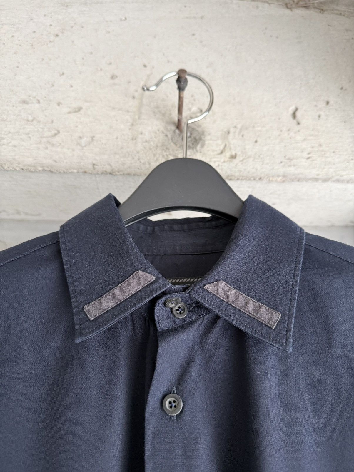 Prada 2000s PRADA Archive Oversized Dark Navy Shirt Size US S / EU 44-46 / 1 - 5 Thumbnail