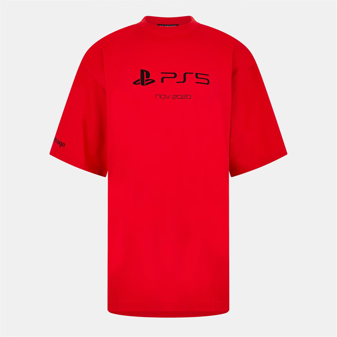 Balenciaga o1g2r1mq0226 T-Shirt In Red Size US XL / EU 56 / 4 - 1 Thumbnail