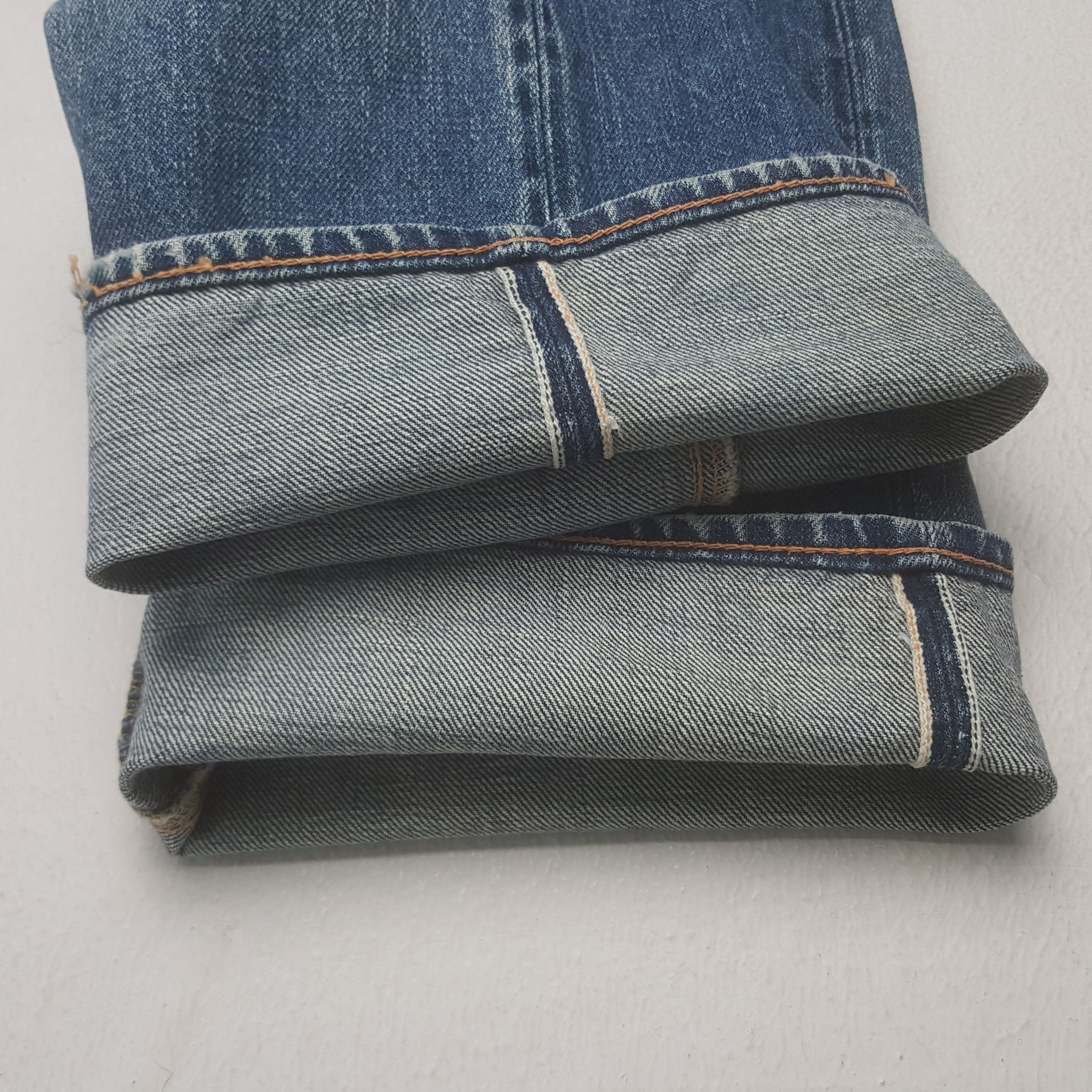 Evisu × Japanese Brand Vintage Evisu Selvedge Custom Daicock Red Art Denim Jeans Size US 29 - 12 Thumbnail