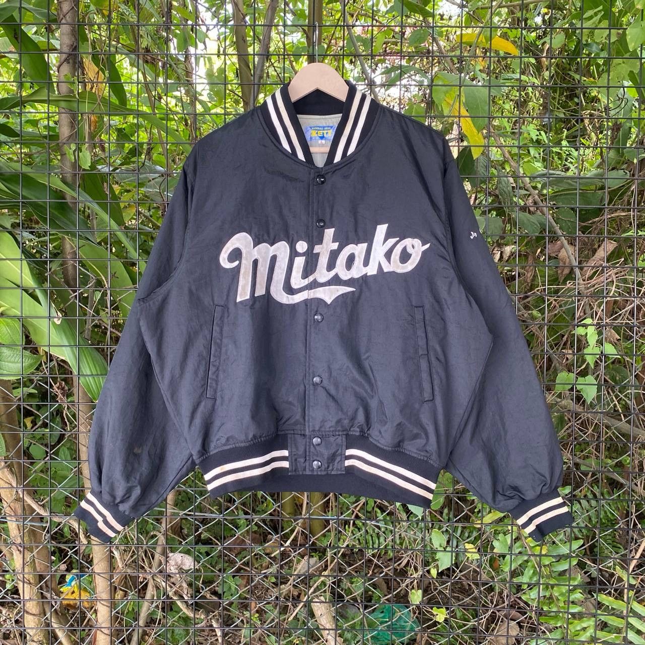 Japanese Brand Vtg Mitako Spellout Baseball Button Up Size US M / EU 48-50 / 2 - 1 Thumbnail