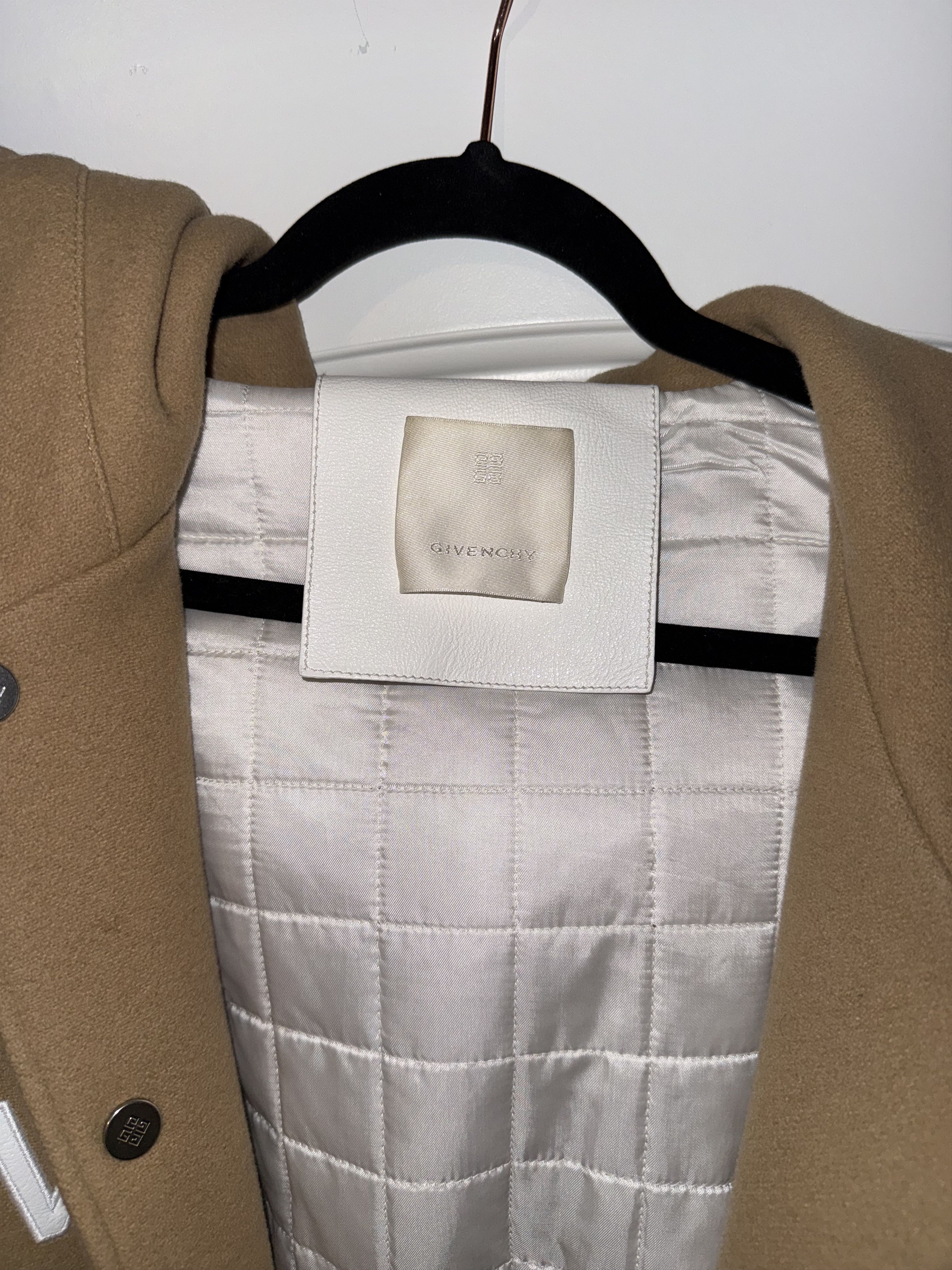 Givenchy Givenchy Hooded Wool & Leather Varsity Jacket Size US XL / EU 56 / 4 - 6 Thumbnail