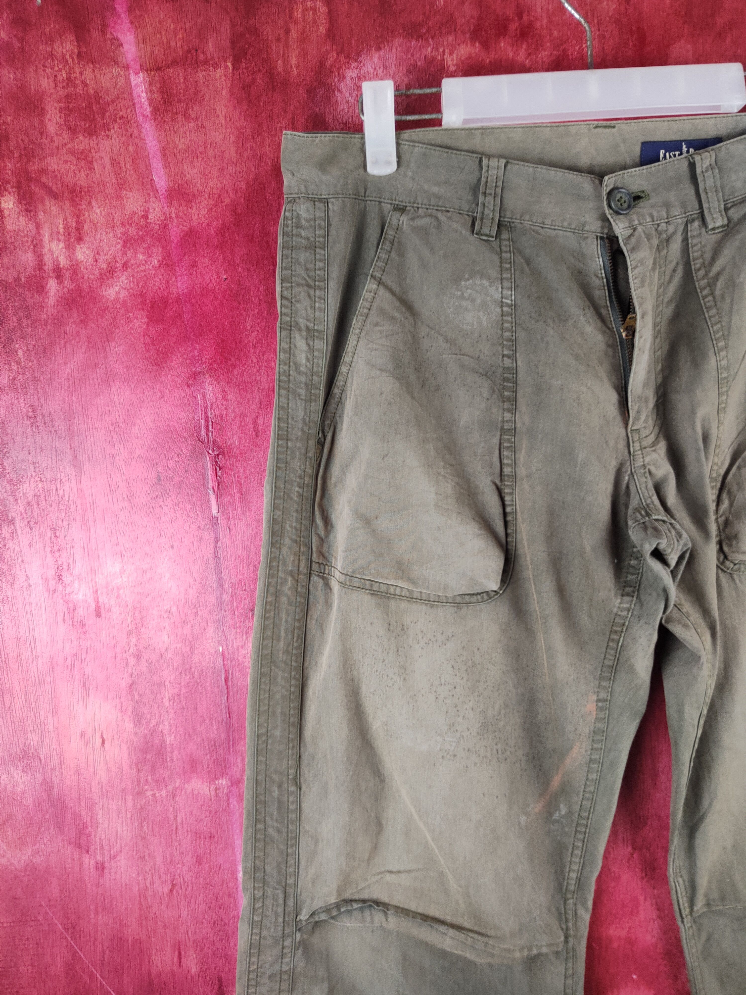 Japanese Brand East Boy Dark Olive RUSTY Bush Pants N#S35 Size US 32 / EU 48 - 3 Thumbnail