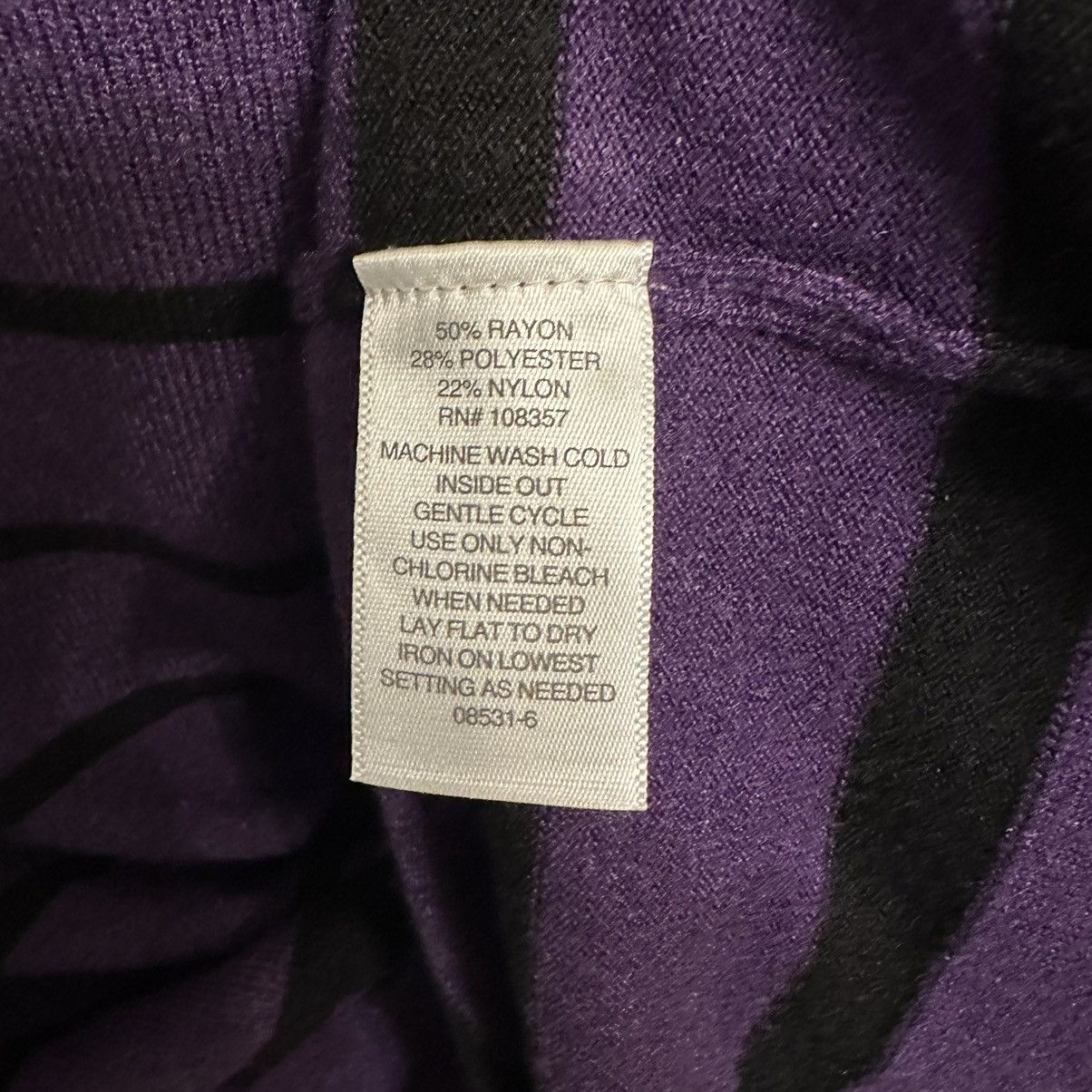 Liz Claiborne Liz Claiborne Women’s Purple Stripe Boxy Sweater Size M / US 6-8 / IT 42-44 - 4 Thumbnail