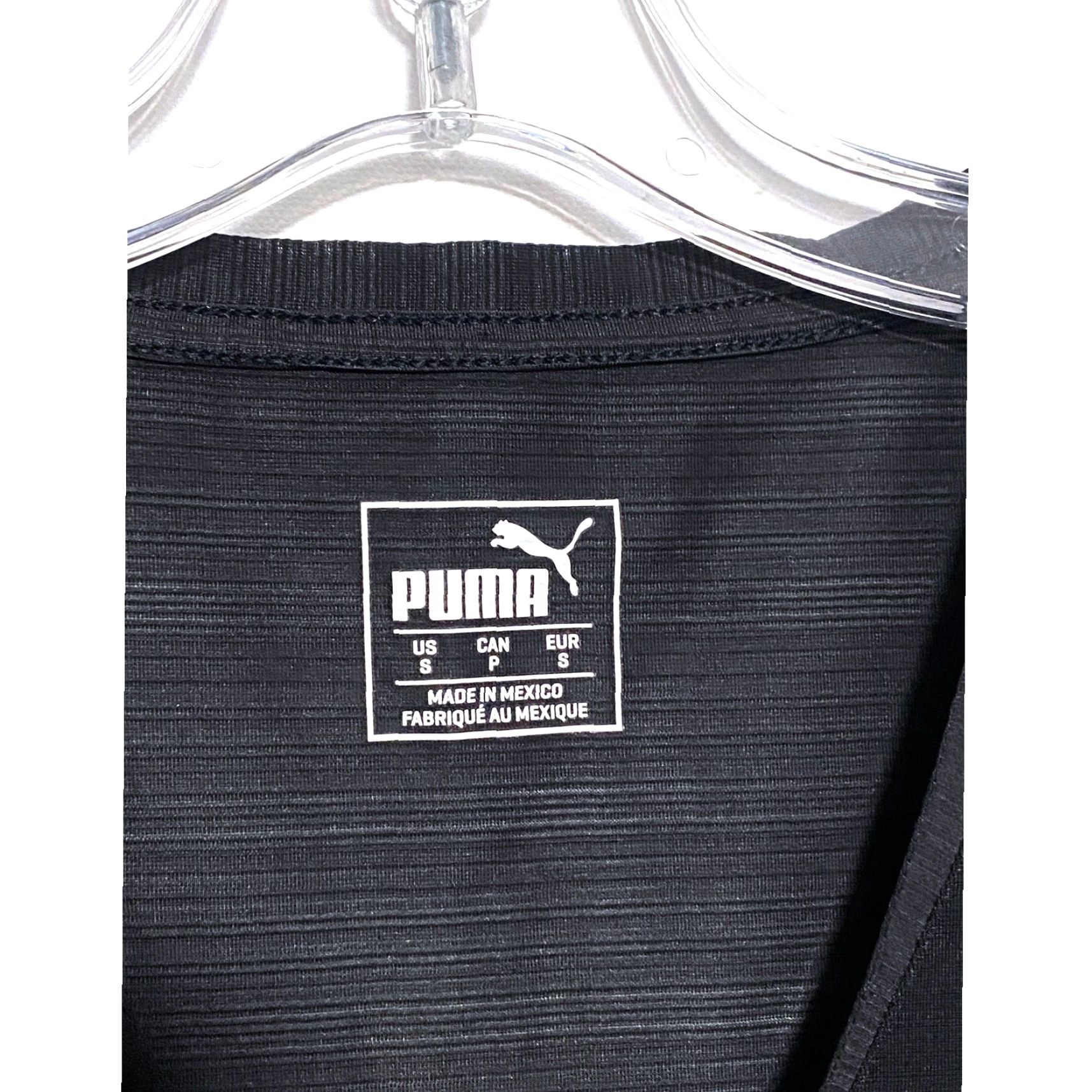 Puma Puma Logo Black V Neck Shirt Womens S Athletic Athleisure Casual Activewear Sports Shirt V-Neck Short Sleeve Size S / US 4 / IT 40 - 4 Thumbnail