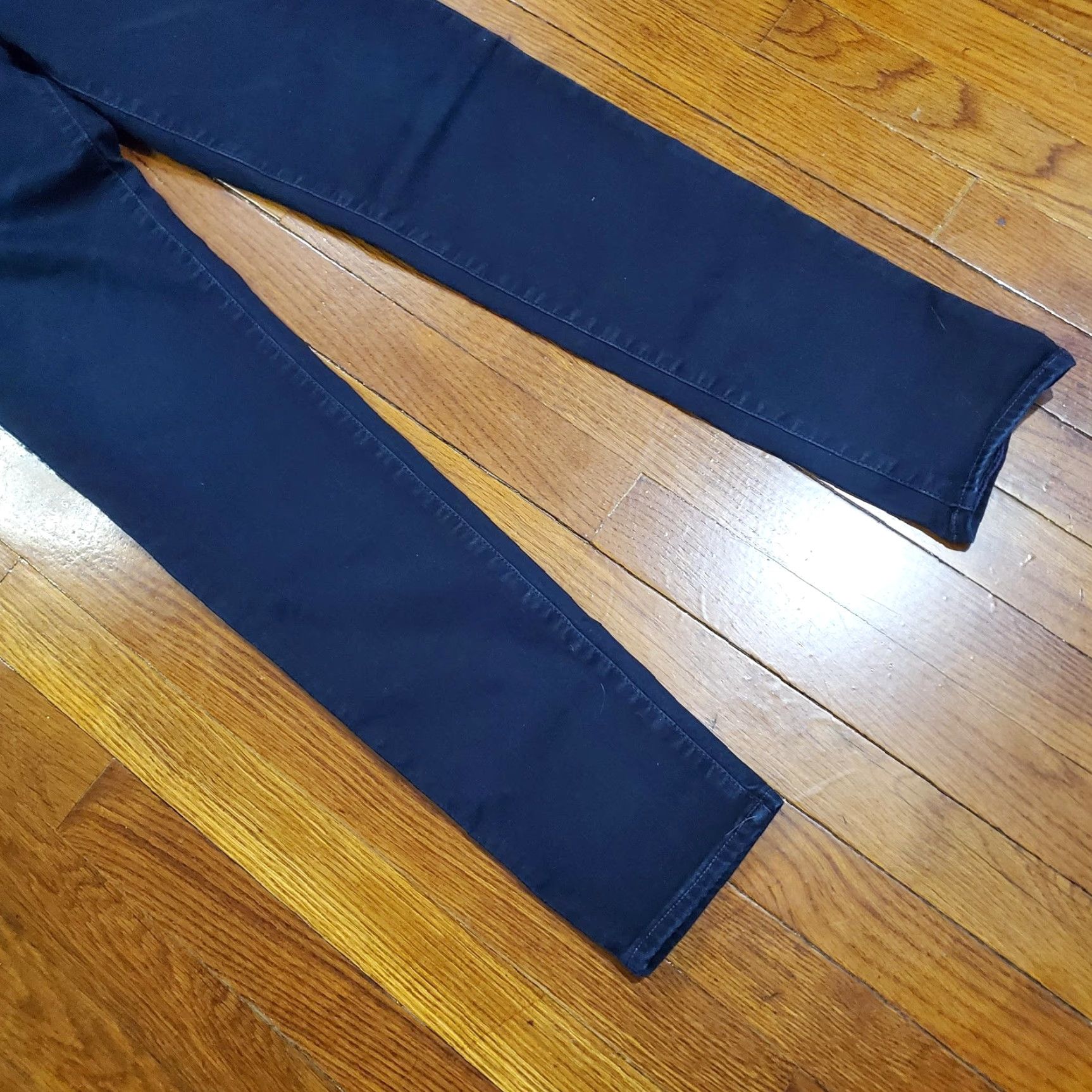 Vintage AG Adriano Goldschmied Jeans Womens 31R Blue The Middi Mid-Rise Jegging Stretch Jeans Women Slim Pockets 5-Pocket Denim Dark Fall Size 24" / US 00 / IT 34 - 6 Thumbnail
