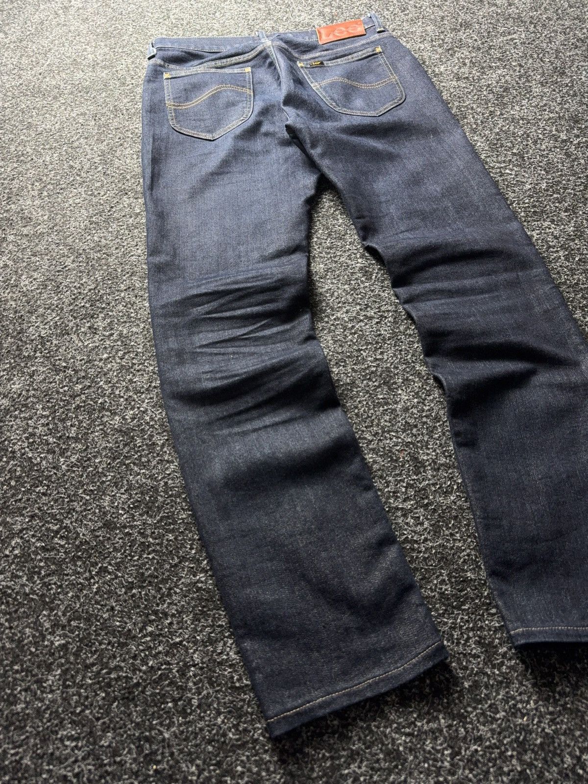 Lee 00s Y2K Western Lee Rider Skinny Fit Jeans Dark Wash Size US 30 / EU 46 - 12 Thumbnail