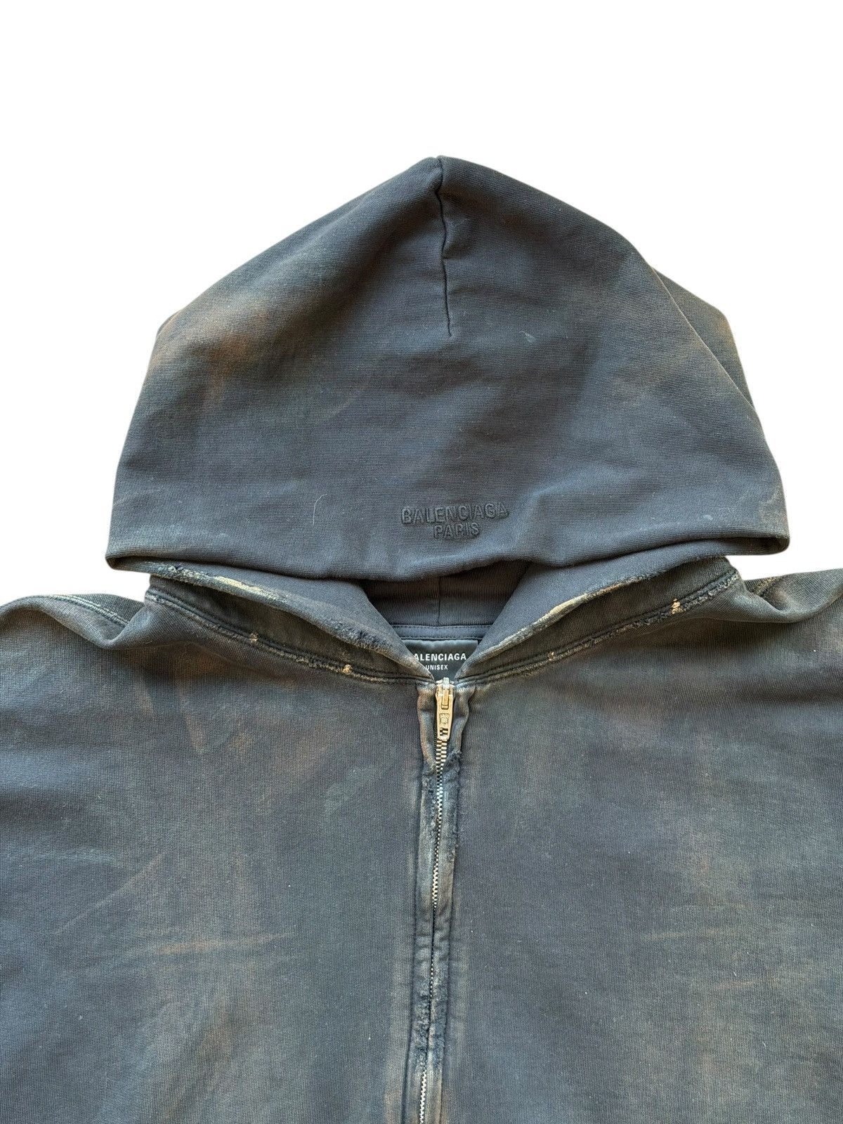 Balenciaga *RARE* BALENCIAGA DEMNA MUD SHOW RUNWAY DYED HOODIE BELLA Size US M / EU 48-50 / 2 - 12 Thumbnail