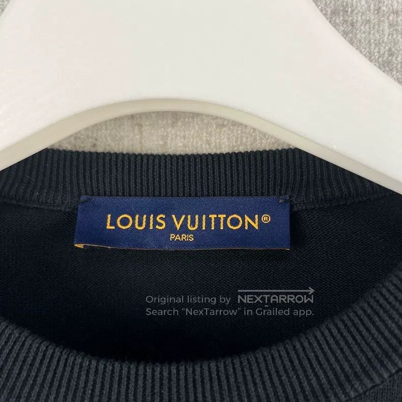 Louis Vuitton Louis Vuitton FW23 Letter Character Intarsia Round Neck Sh Size US M / EU 48-50 / 2 - 4 Thumbnail