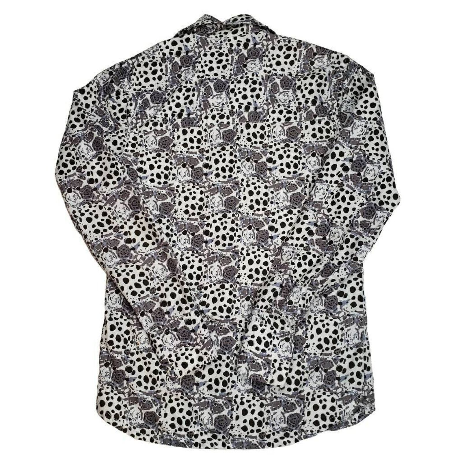Other Animal Print Block Print Button Up Shirt Mens Small White Size US S / EU 44-46 / 1 - 22 Thumbnail