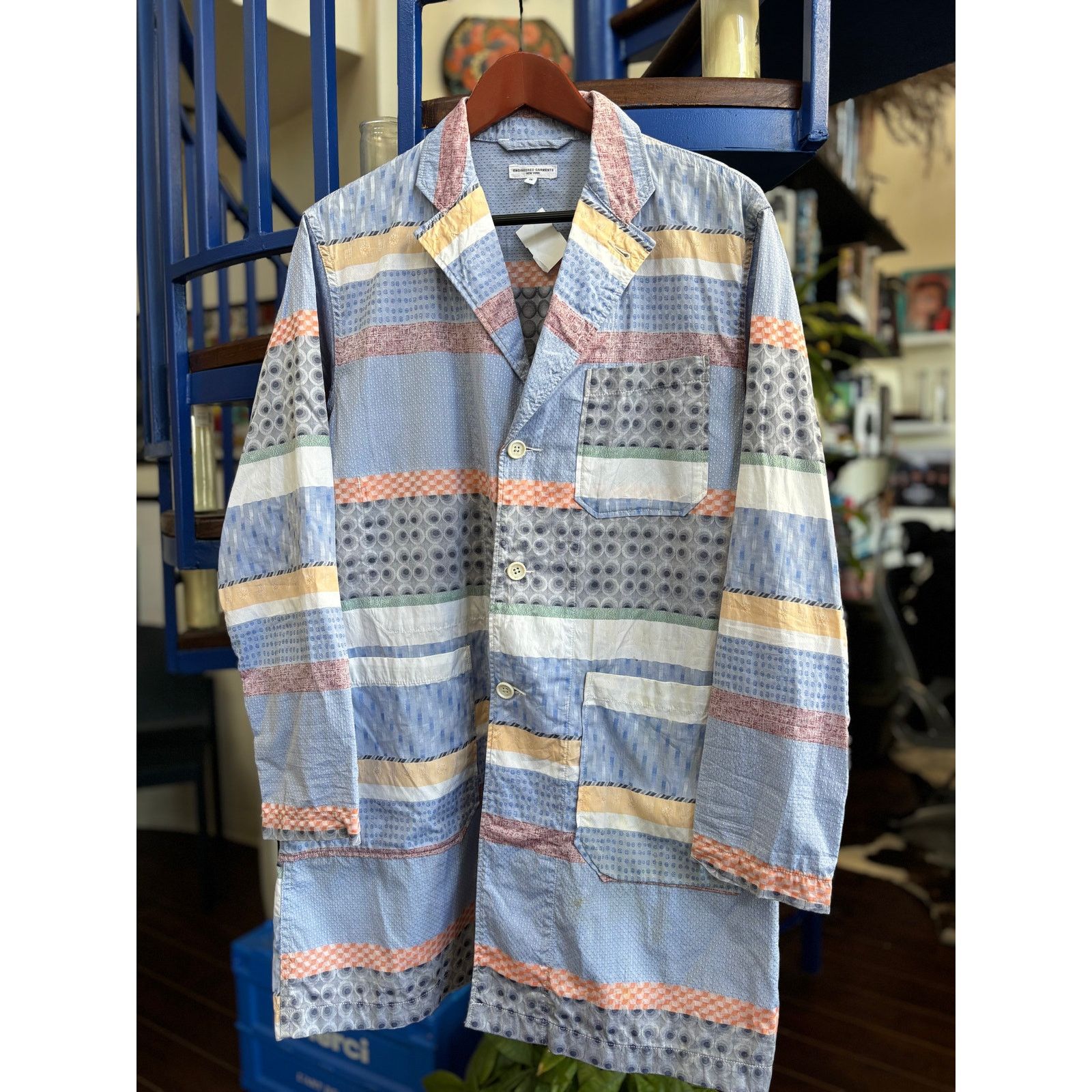 Engineered Garments Engineered Garments Lab Shirt Patchwork – Size S Size US S / EU 44-46 / 1 - 1 Thumbnail