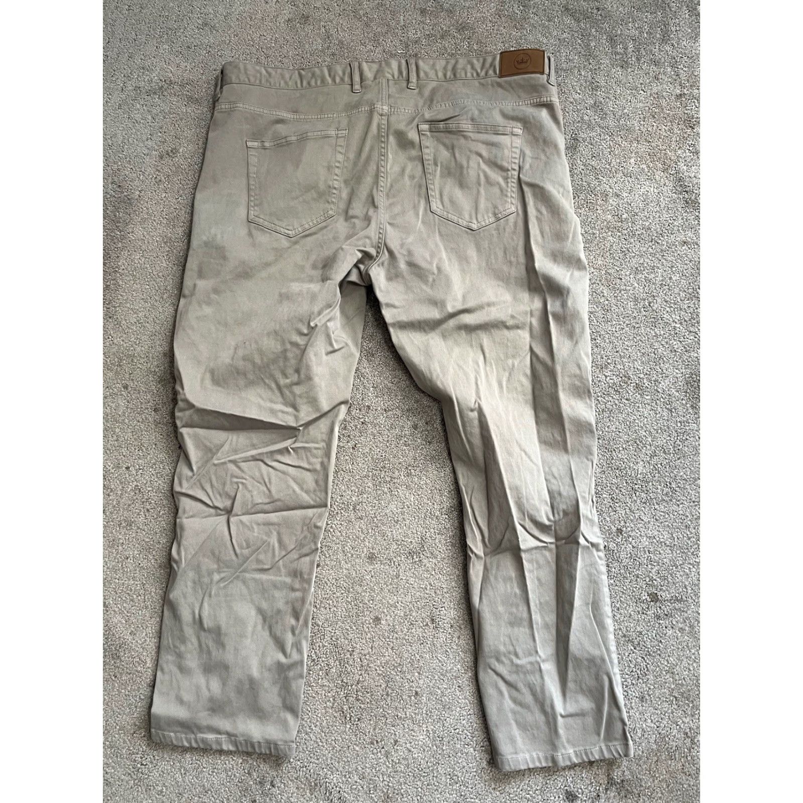 Peter Millar Peter Millar Jeans Mens Size 40x27 Beige Flat Front Straight 5 Pocket Cotton Size US 40 / EU 56 - 3 Thumbnail