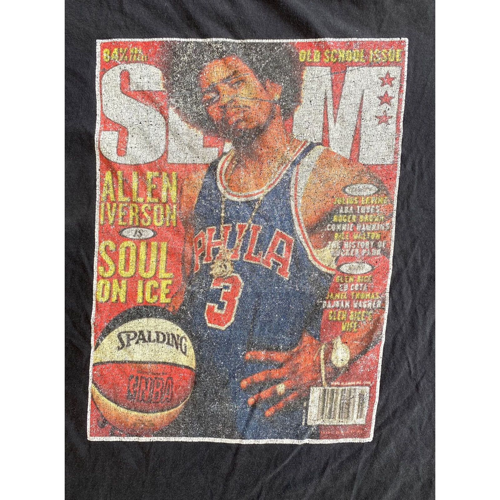 Vintage VINTAGE Allen Iverson Slam Magazine Cover Promo Black T Shirt 5XL Size US XXL / EU 58 / 5 - 2 Thumbnail