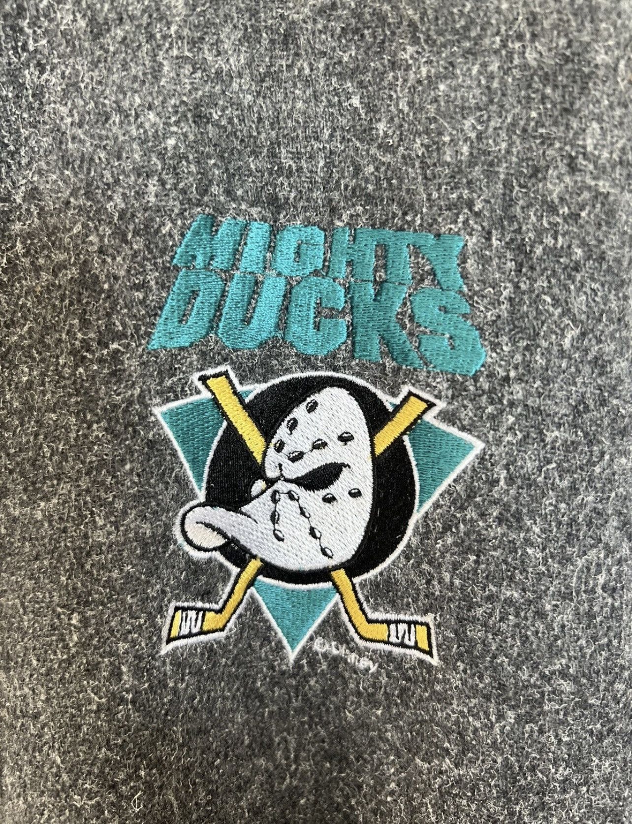 Other NHL Mighty Ducks Disney Leather Bomber Jacket Mens XL Size US XL / EU 56 / 4 - 4 Thumbnail