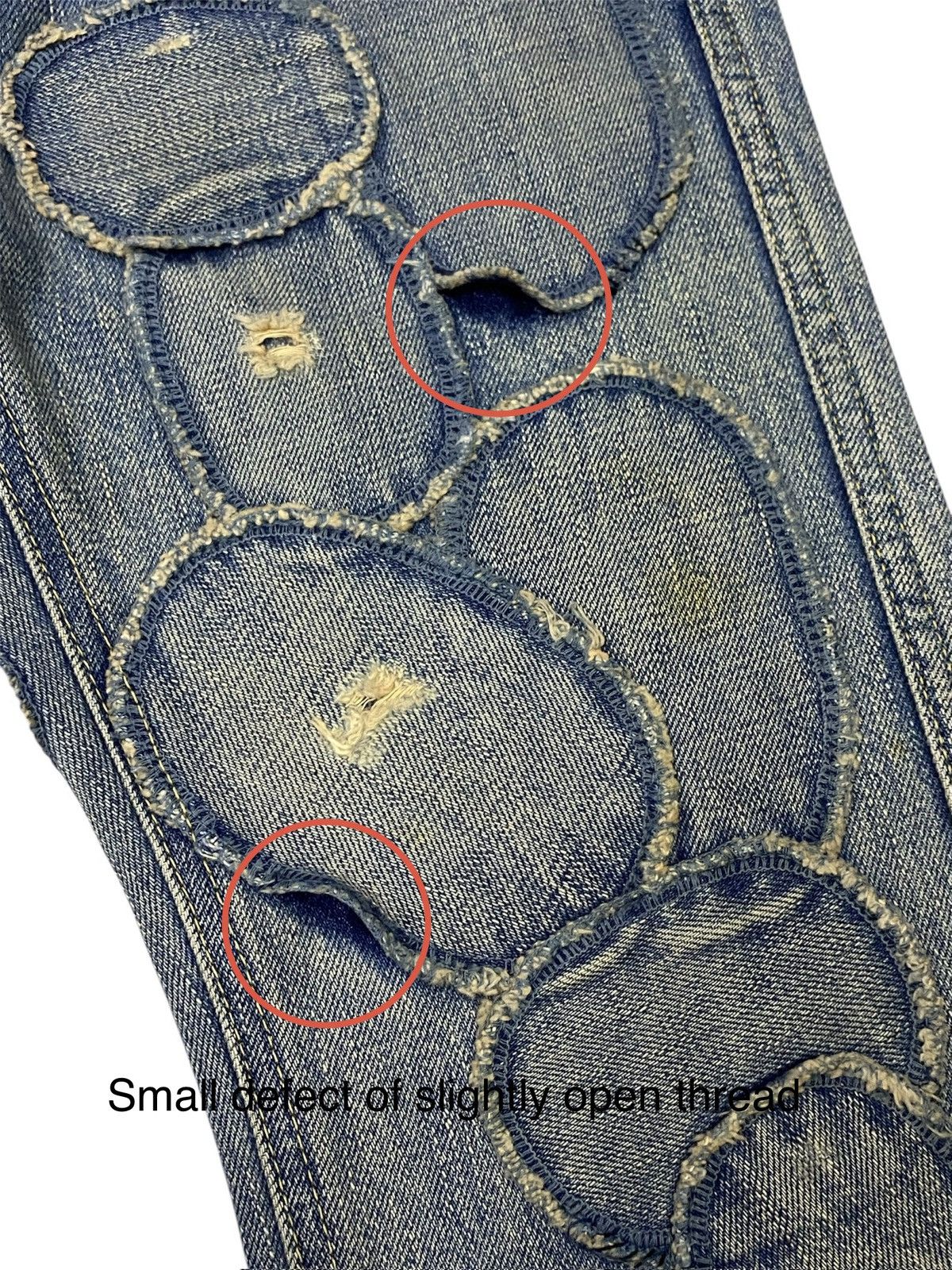 Cosmic Wonder Rare🔥1999 Cosmic Wonder ‘MADONNA’ Patchwork Distressed Denim Size 30" / US 8 / IT 44 - 10 Thumbnail