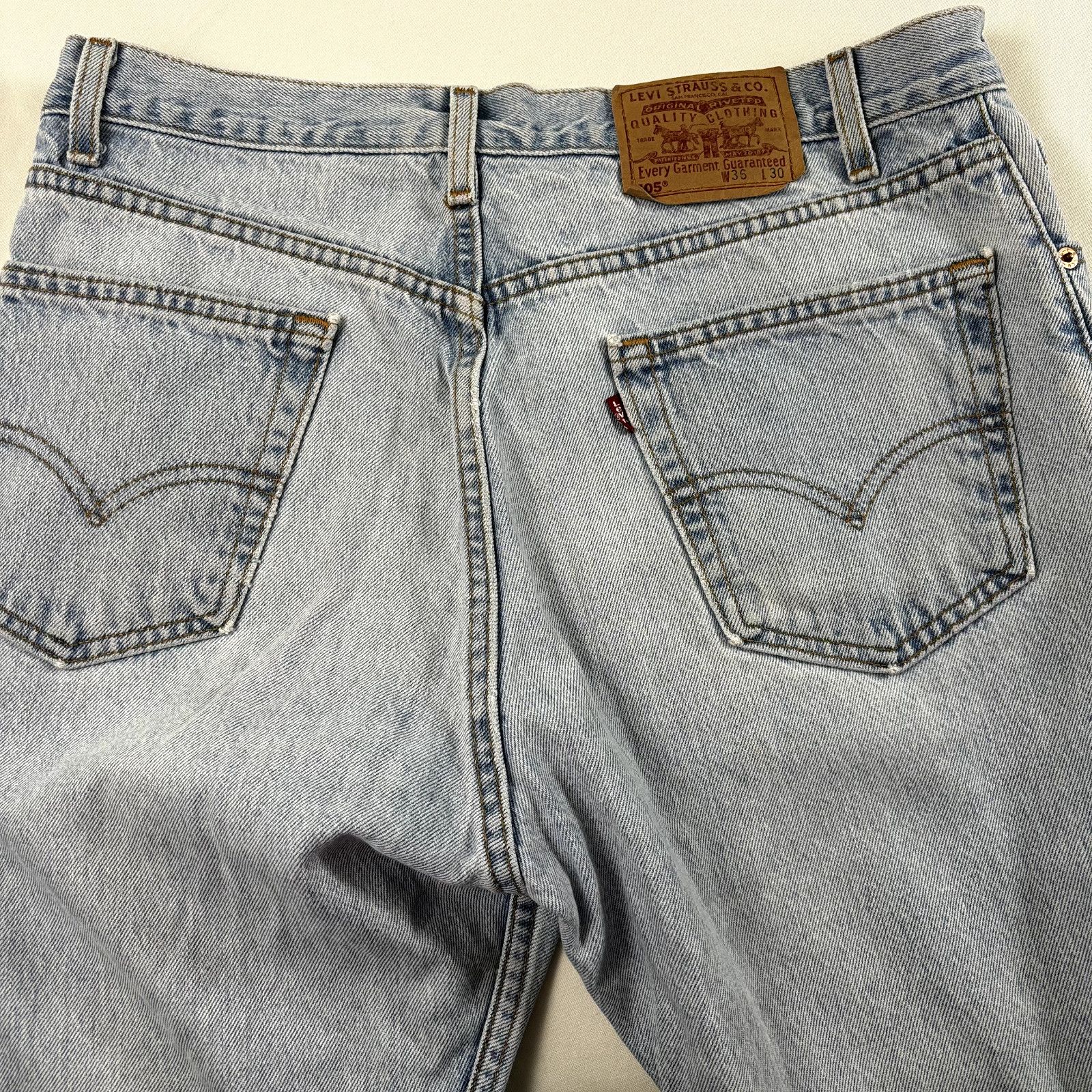 Levi's Levi's 505 Men's Sz 36x30 Blue Regular Fit Straight Leg 100% Size US 36 / EU 52 - 10 Thumbnail