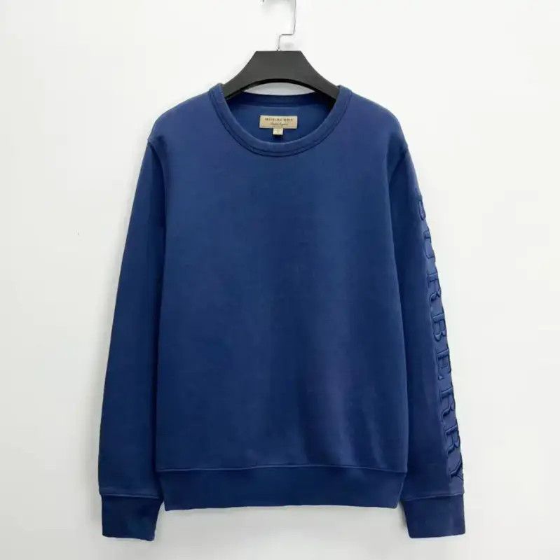 Burberry Burberry Blue Cotton Blend Embroidered Sweatshirt Size XS / US 0-2 / IT 36-38 - 1 Thumbnail