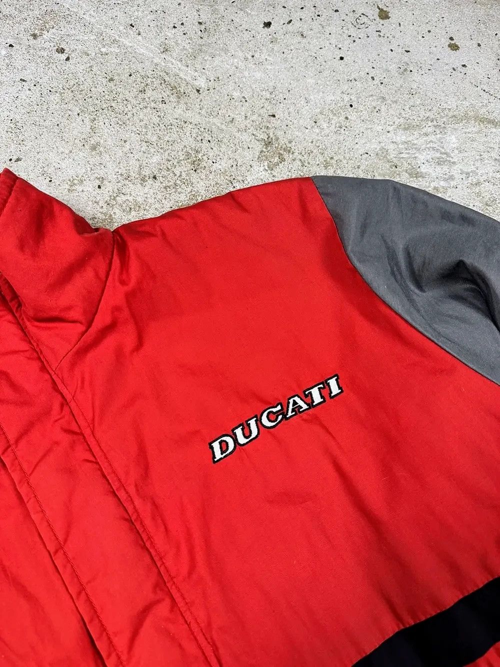 Vintage 💥 Ducati Motorcycle Bombers Racing Jacket Biker Streetwear Size US XL / EU 56 / 4 - 5 Thumbnail
