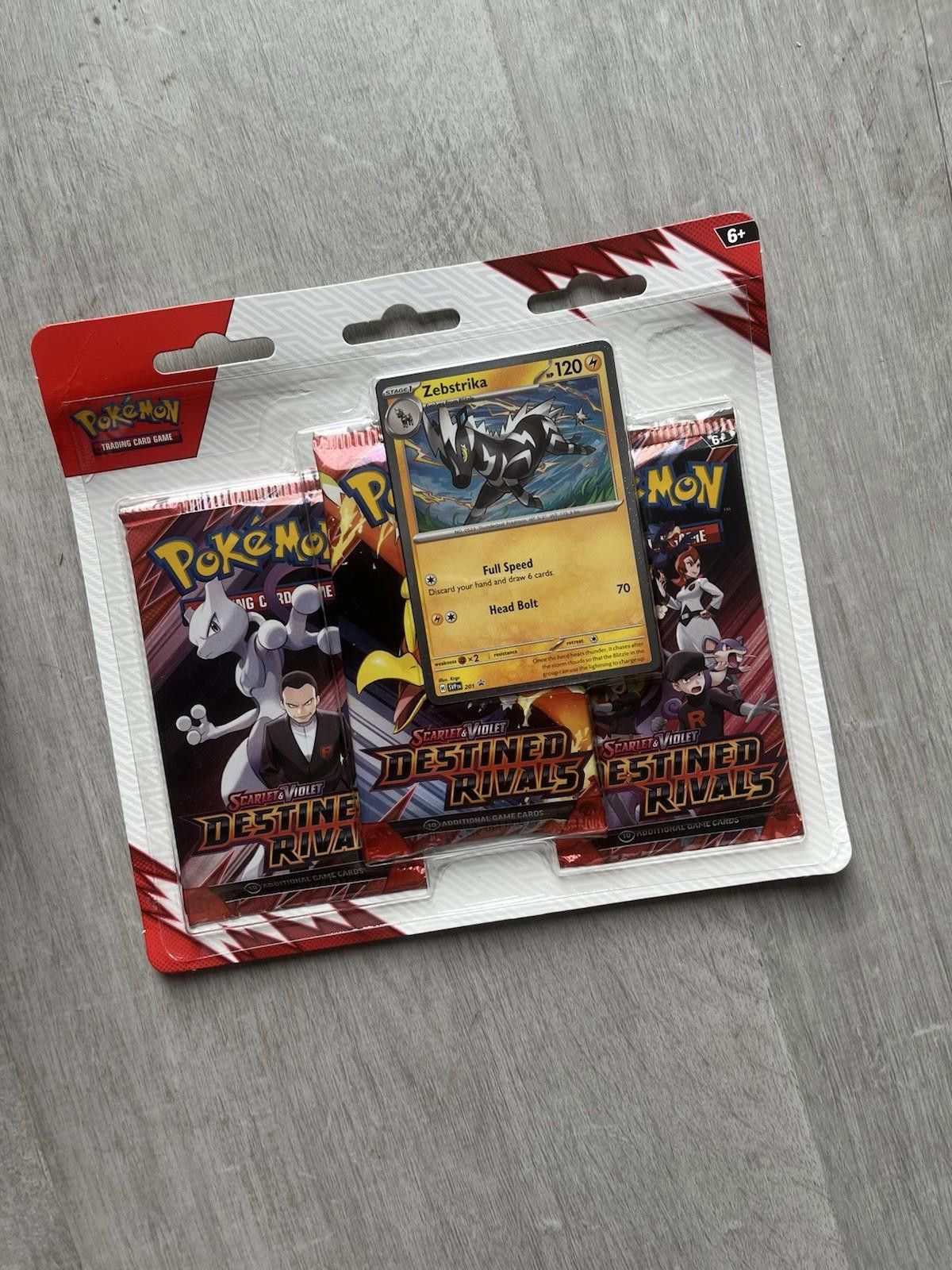 Pokémon Destined Rivals Half Booster Box + 3 Pack Blister
