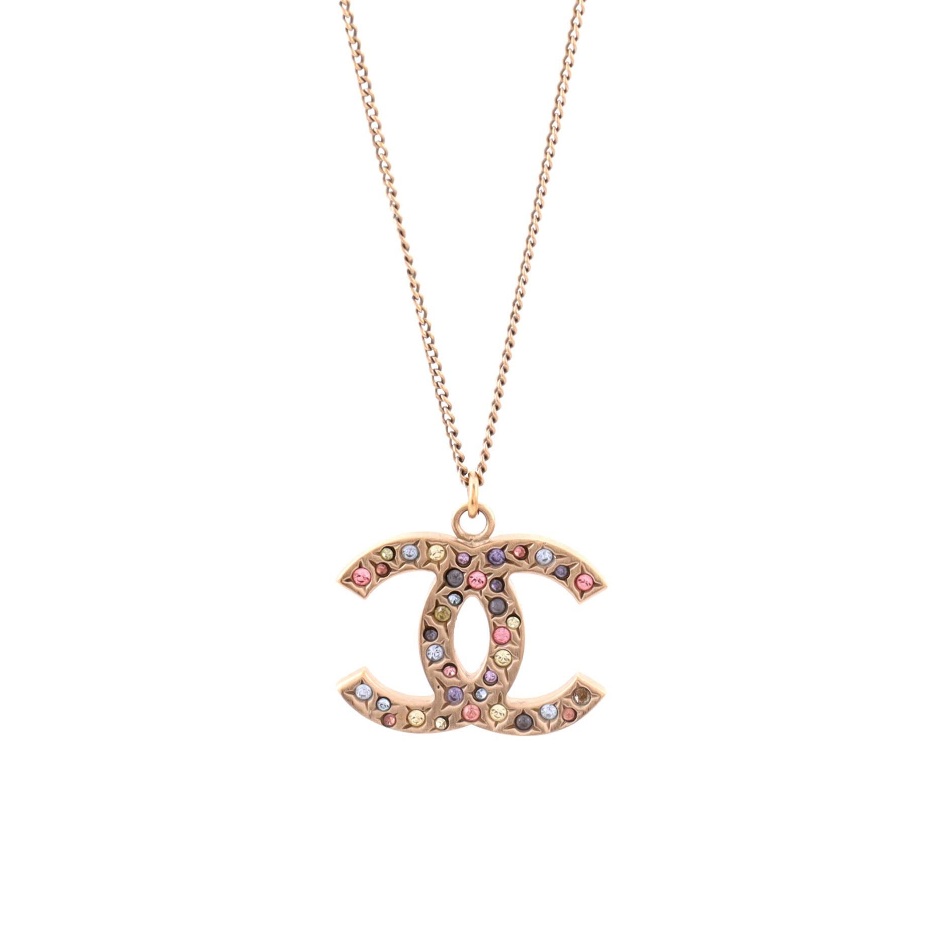 Chanel Rainbow CC Pendant Necklace Size ONE SIZE - 1 Thumbnail